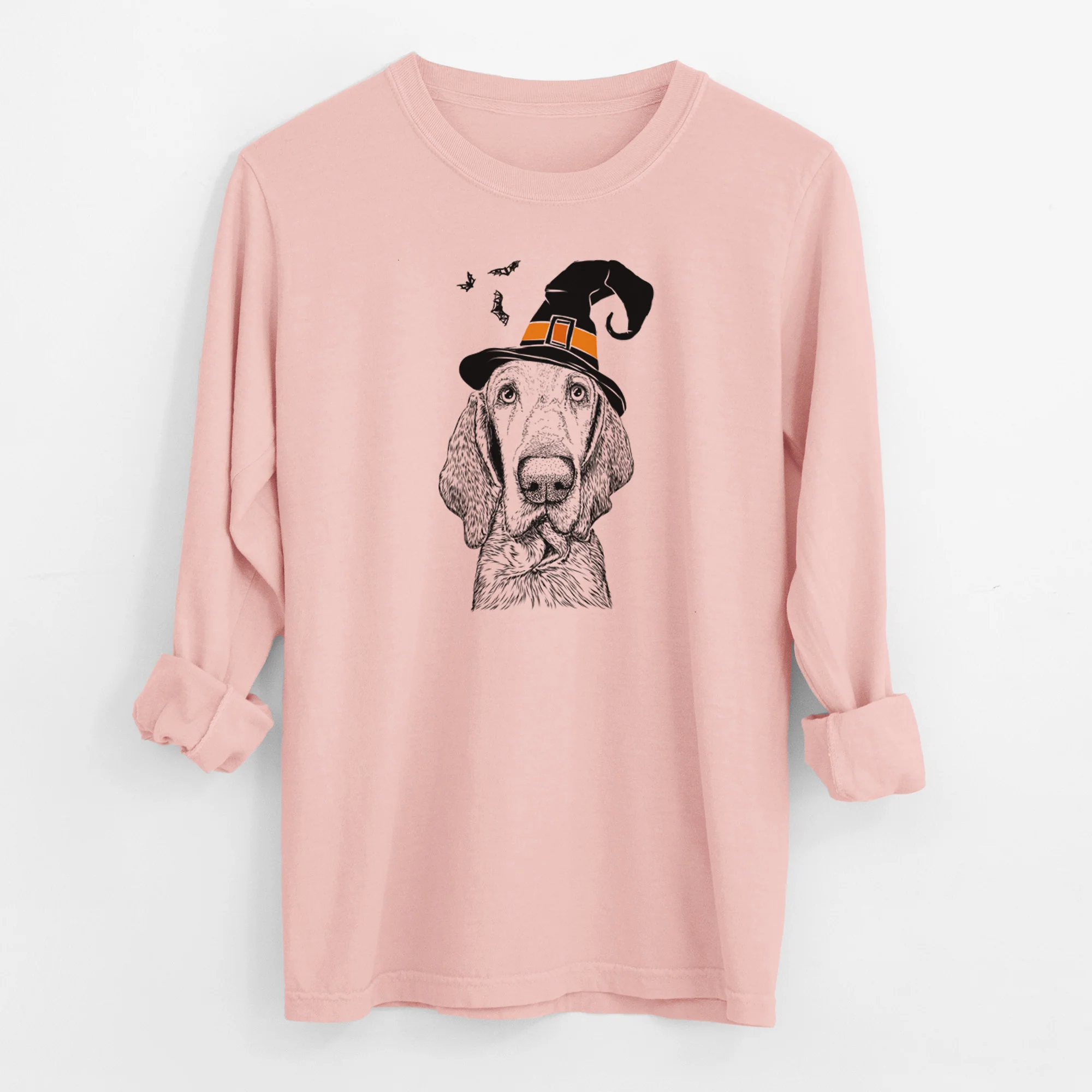 Witch Kylie the Bracco Italiano - Men's Heavyweight 100% Cotton Long Sleeve - Image 12