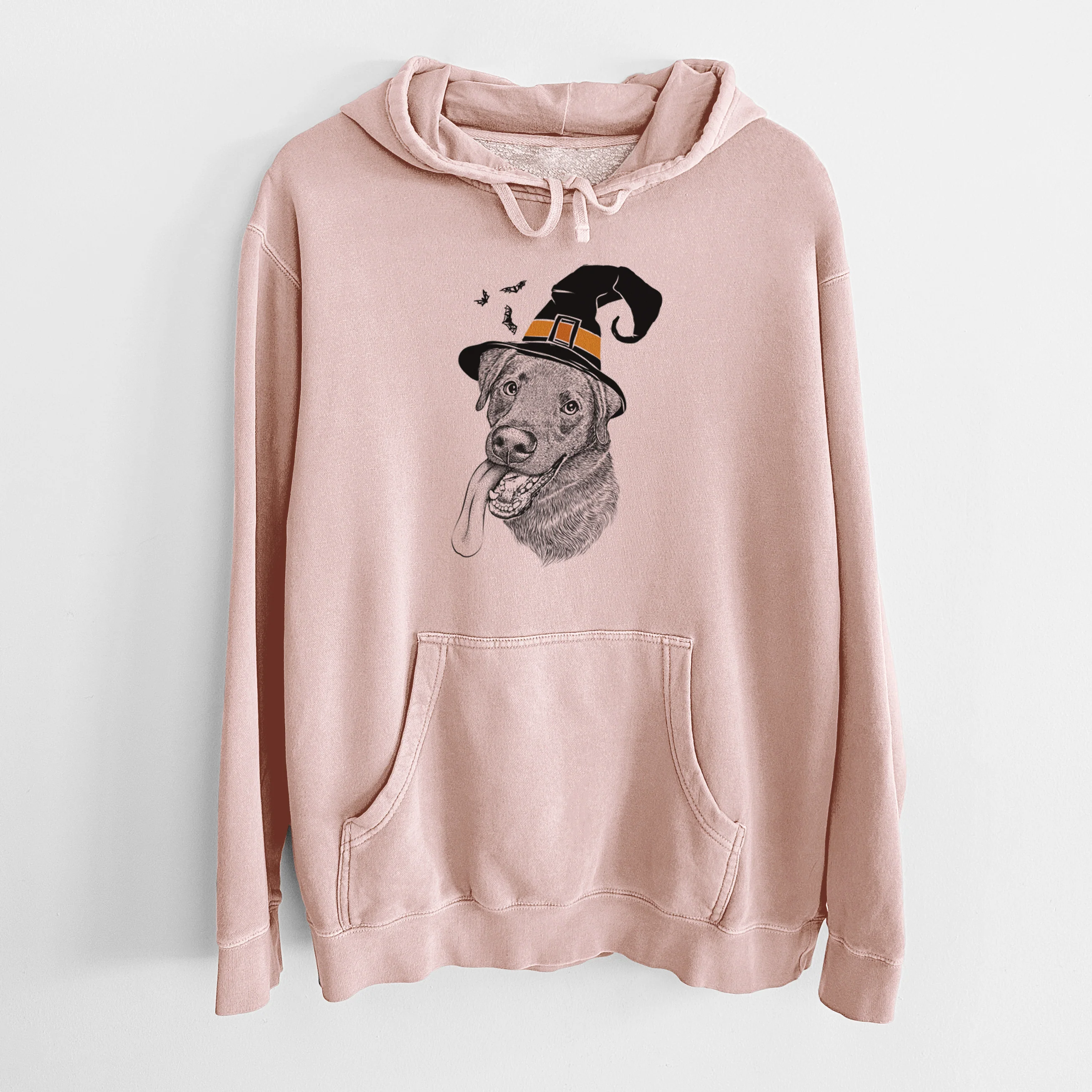 Witch Macaroni the Lab Mix - Unisex Pigment Dyed Hoodie - Image 5
