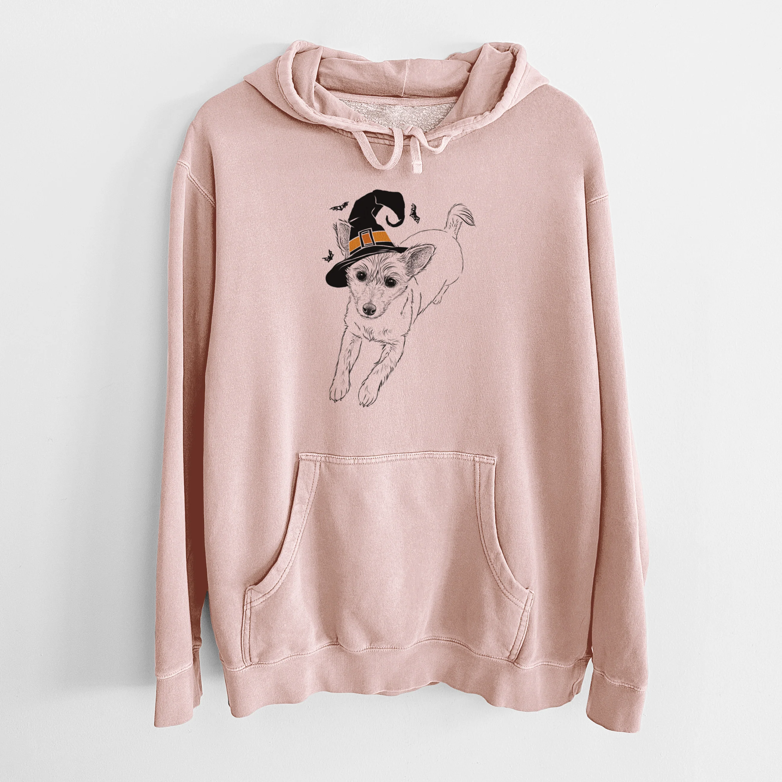 Witch Maisie the Terrier Mix - Unisex Pigment Dyed Hoodie - Image 6