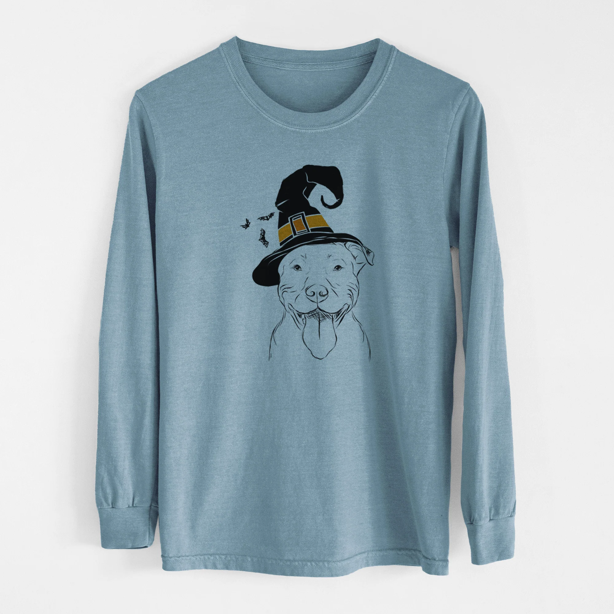 Witch Major the Pitbull - Men's Heavyweight 100% Cotton Long Sleeve - Image 8