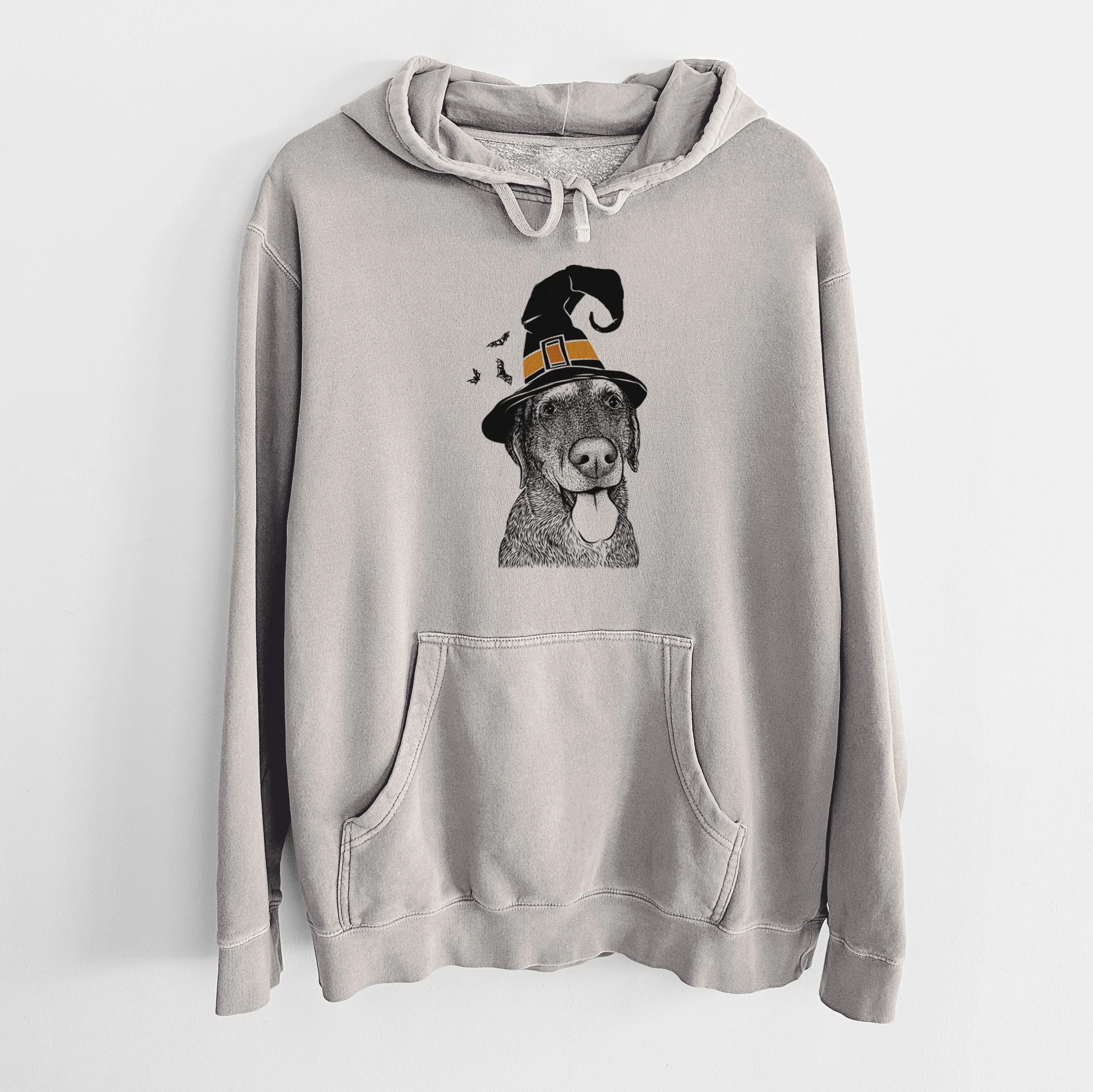 Witch Max the Labrador Retriever - Unisex Pigment Dyed Hoodie