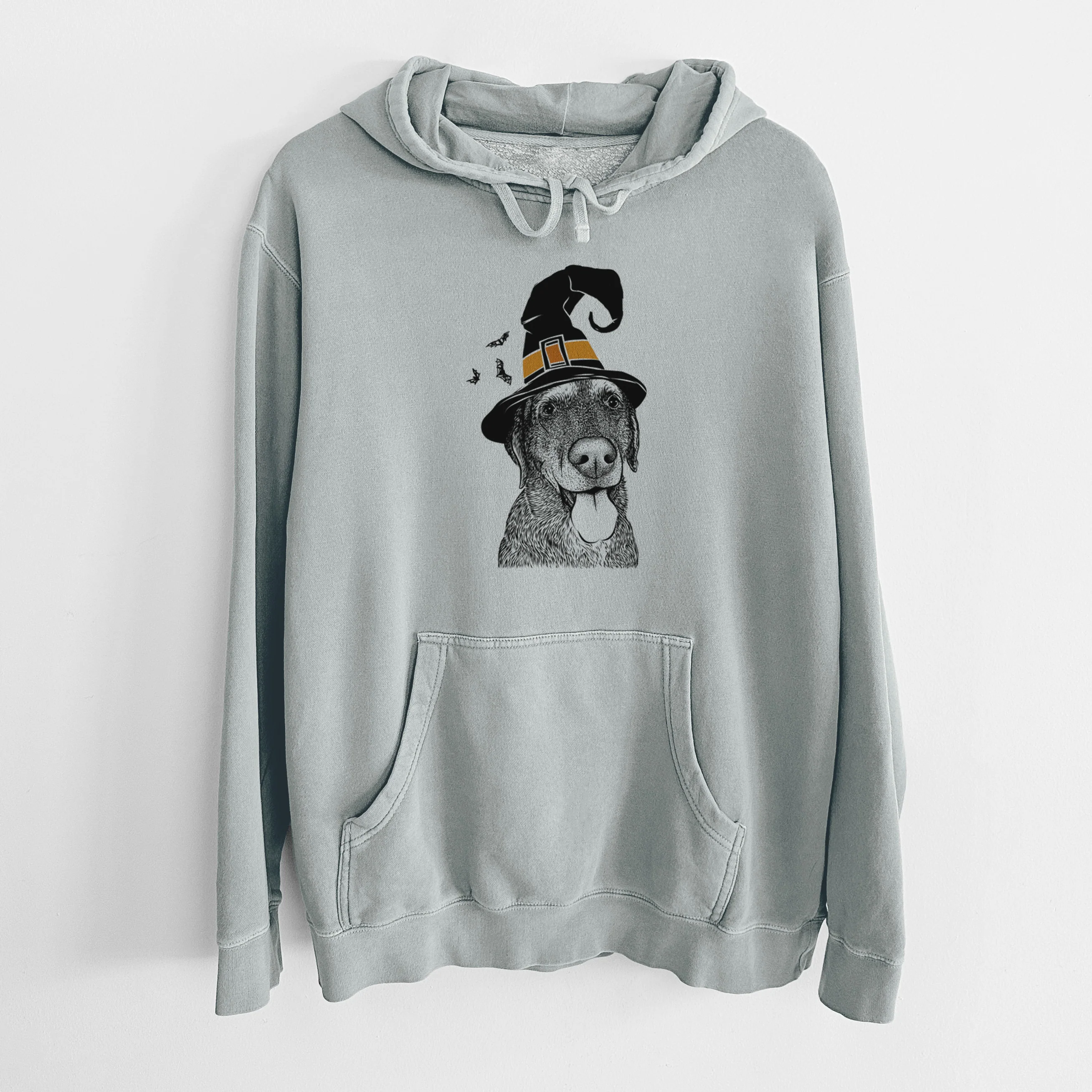 Witch Max the Labrador Retriever - Unisex Pigment Dyed Hoodie - Image 6