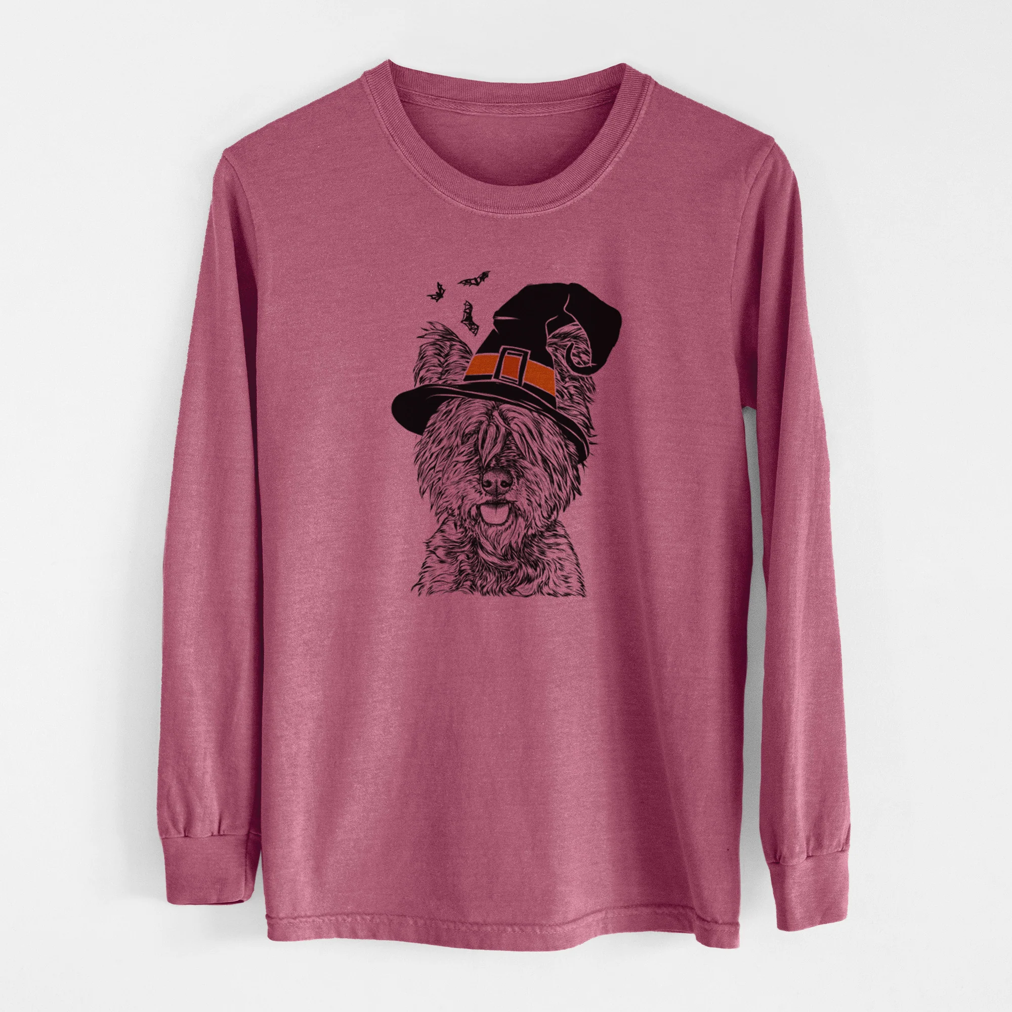 Witch McDuff the Cairn Terrier - Men's Heavyweight 100% Cotton Long Sleeve - Image 11