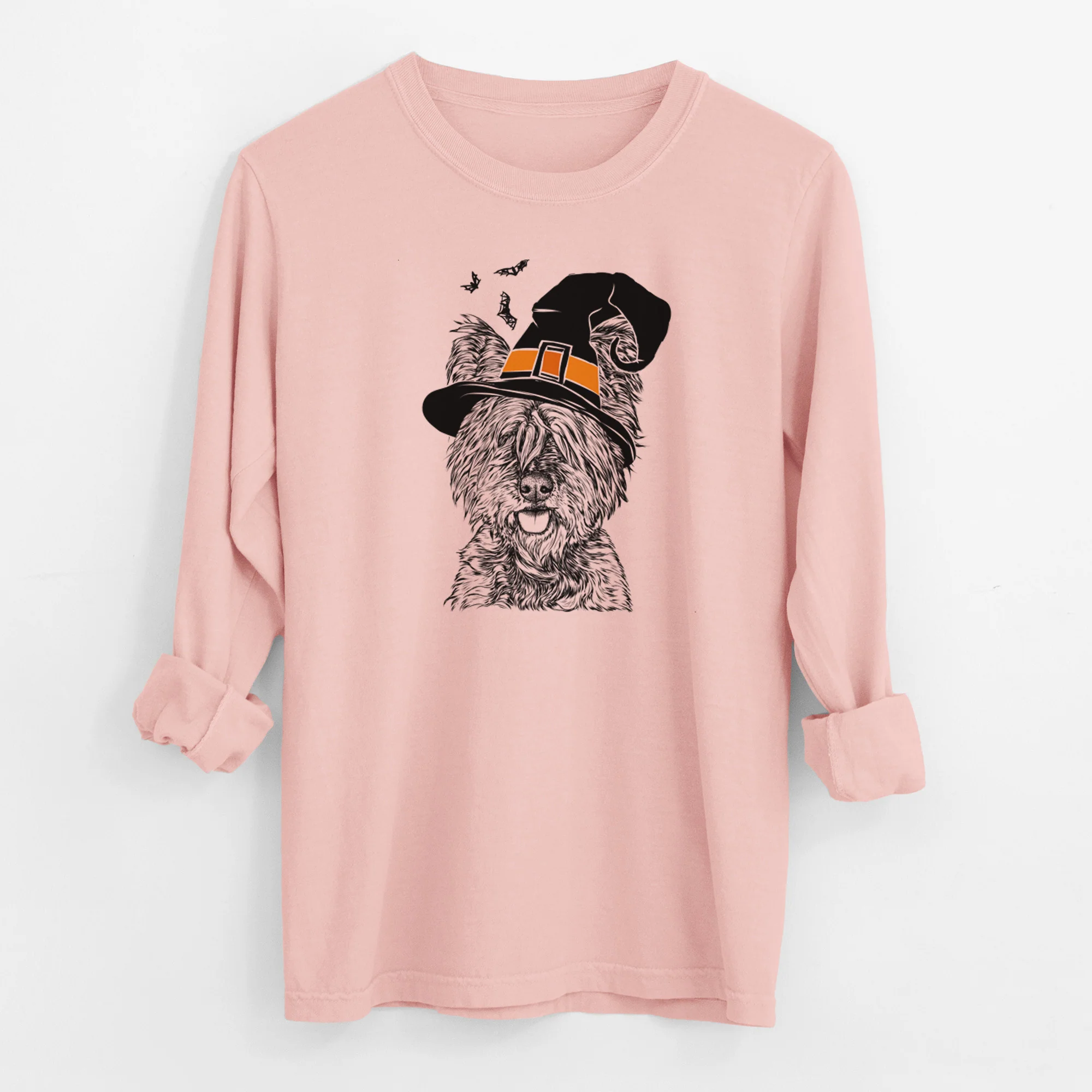 Witch McDuff the Cairn Terrier - Men's Heavyweight 100% Cotton Long Sleeve - Image 12