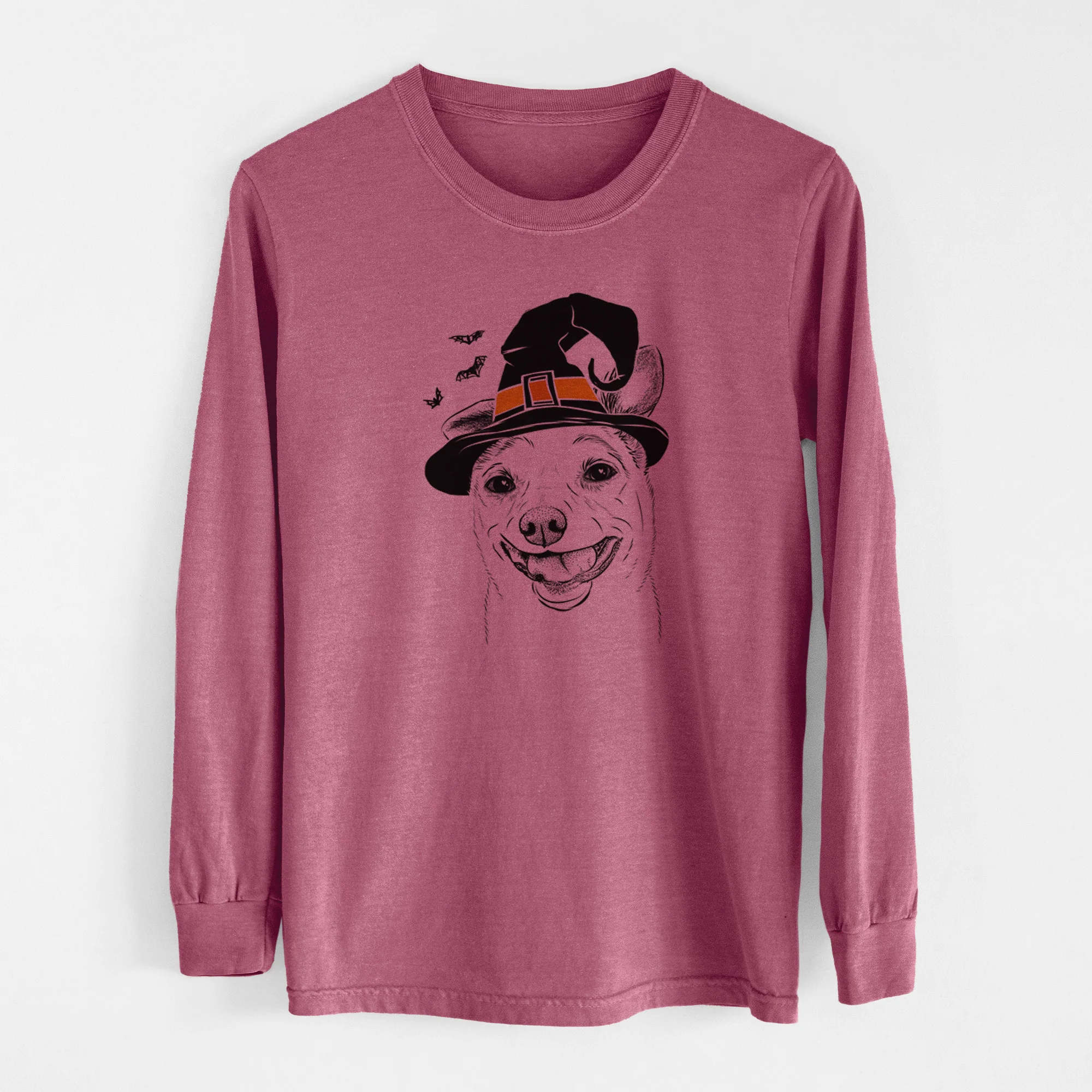 Witch Mortimer the Mixed Breed - Men's Heavyweight 100% Cotton Long Sleeve - Image 10