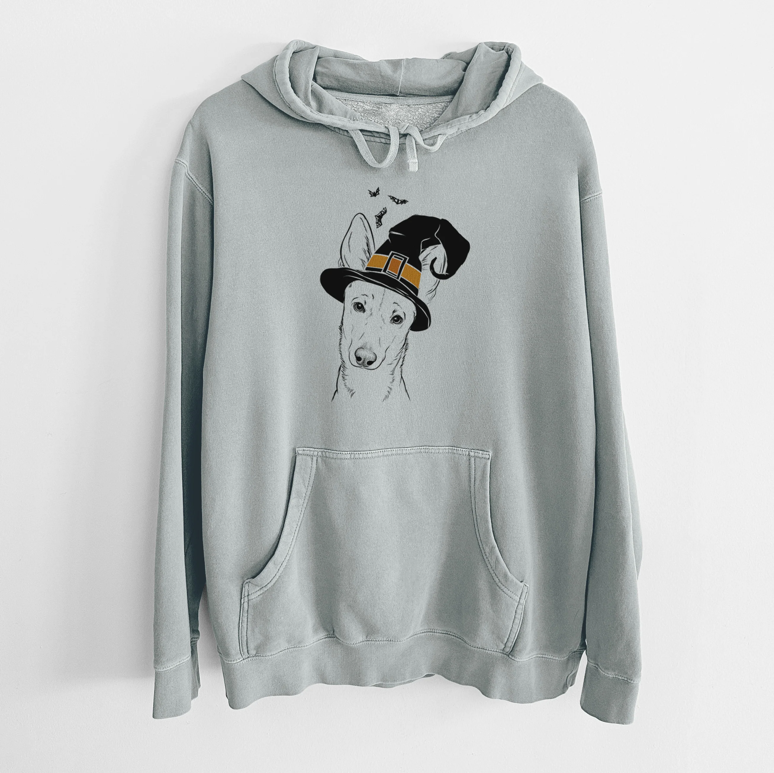 Witch Nala the Carolina Dog - Unisex Pigment Dyed Hoodie - Image 6