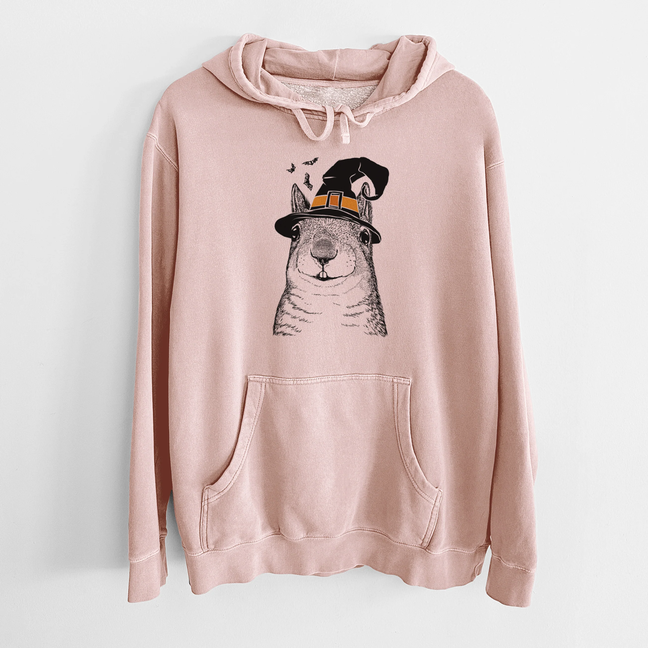 Witch Nibbles the Squirrel - Unisex Pigment Dyed Hoodie - Image 5