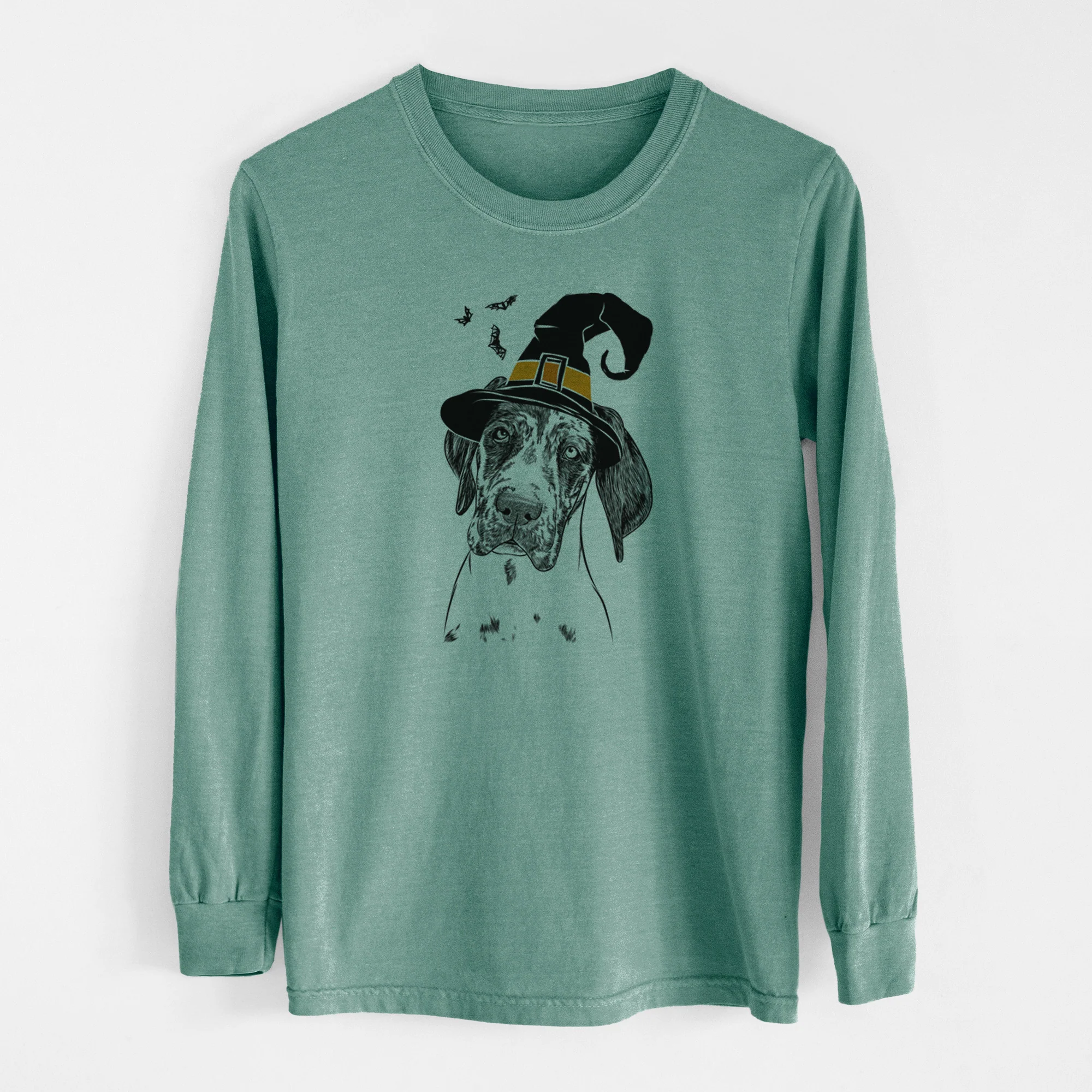 Witch Nyx the Great Dane - Men's Heavyweight 100% Cotton Long Sleeve - Image 13