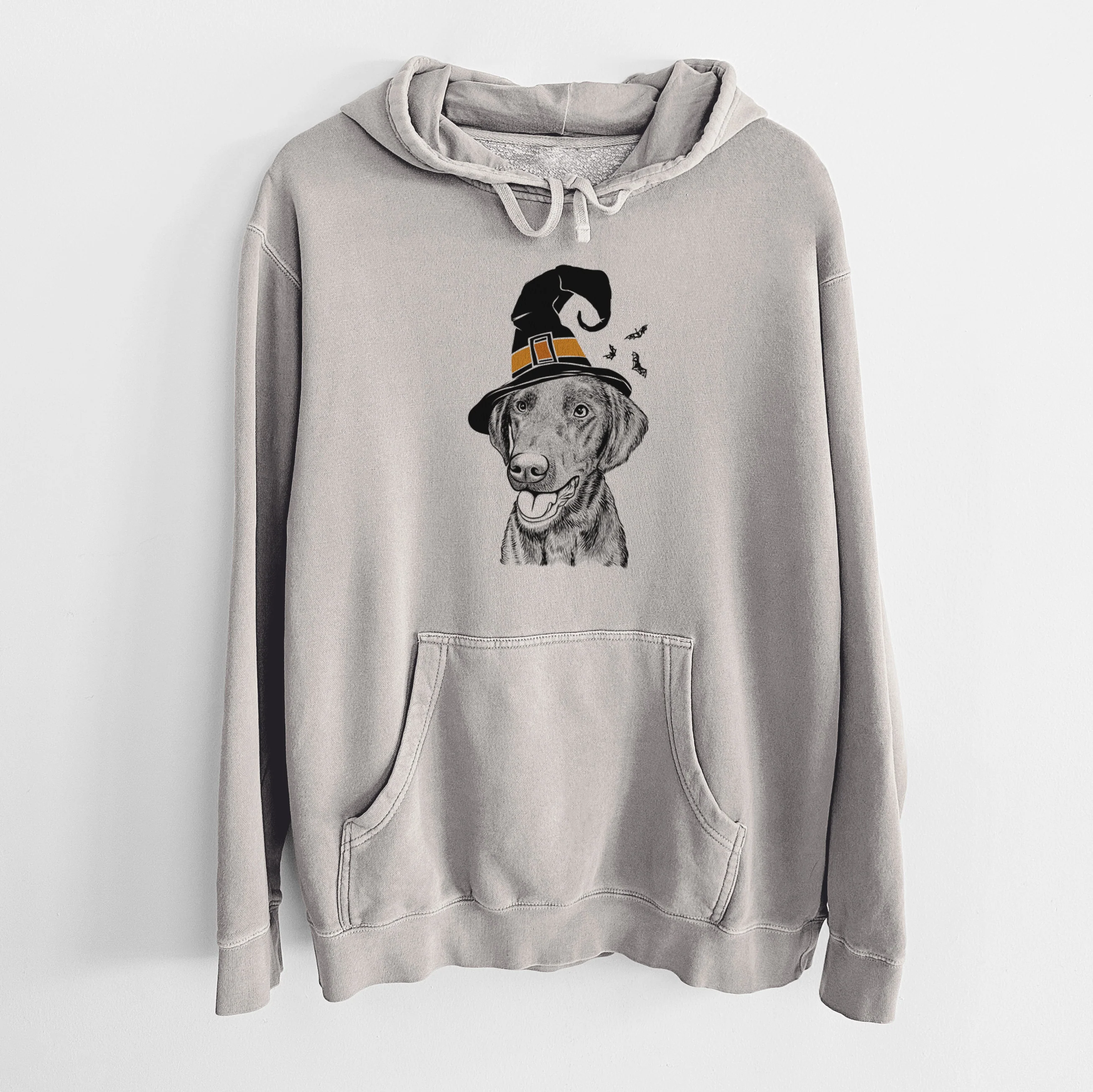Witch Onyx the Labrador Retriever - Unisex Pigment Dyed Hoodie