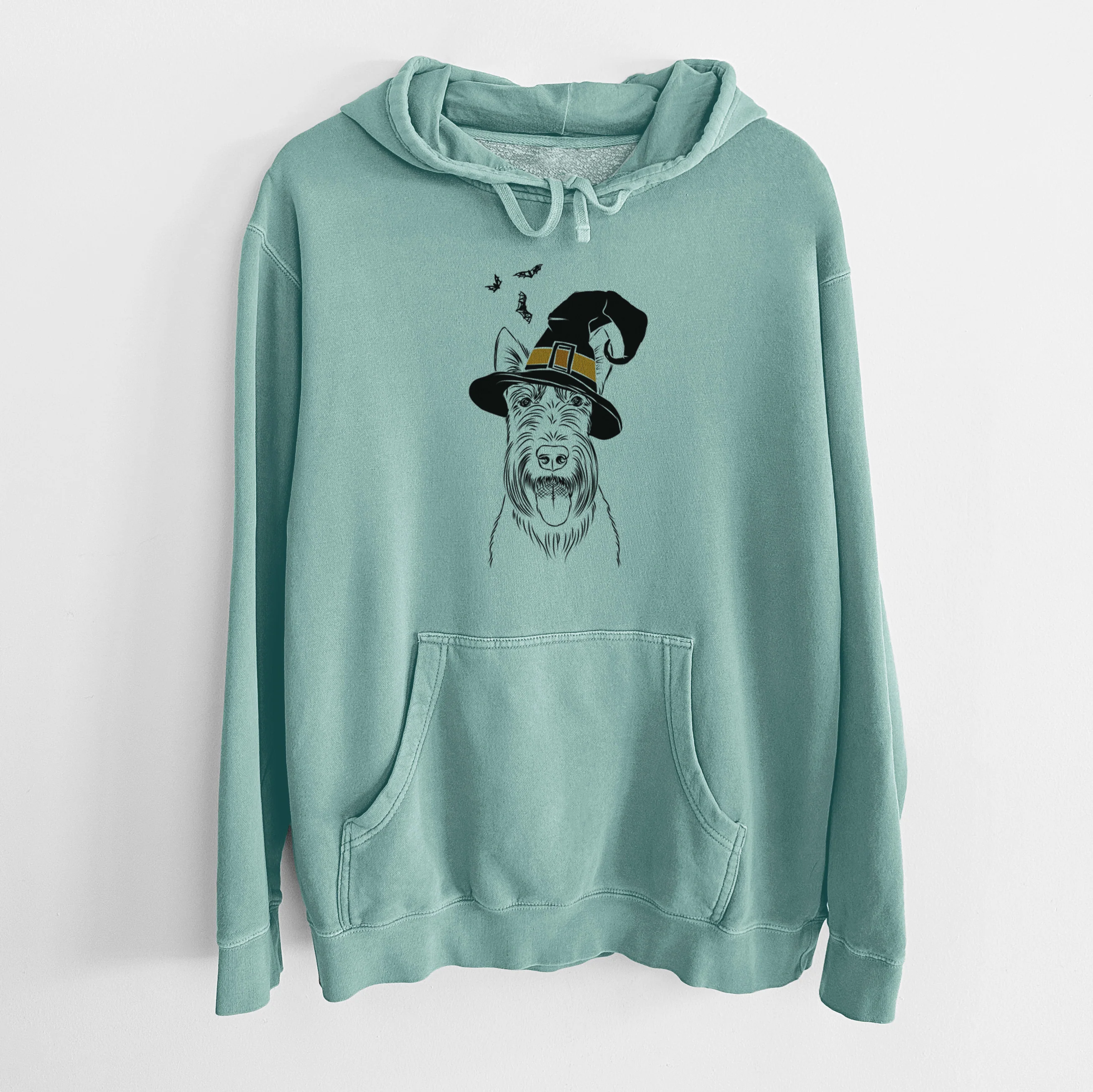 Witch Oswald the Scottish Terrier - Unisex Pigment Dyed Hoodie - Image 8