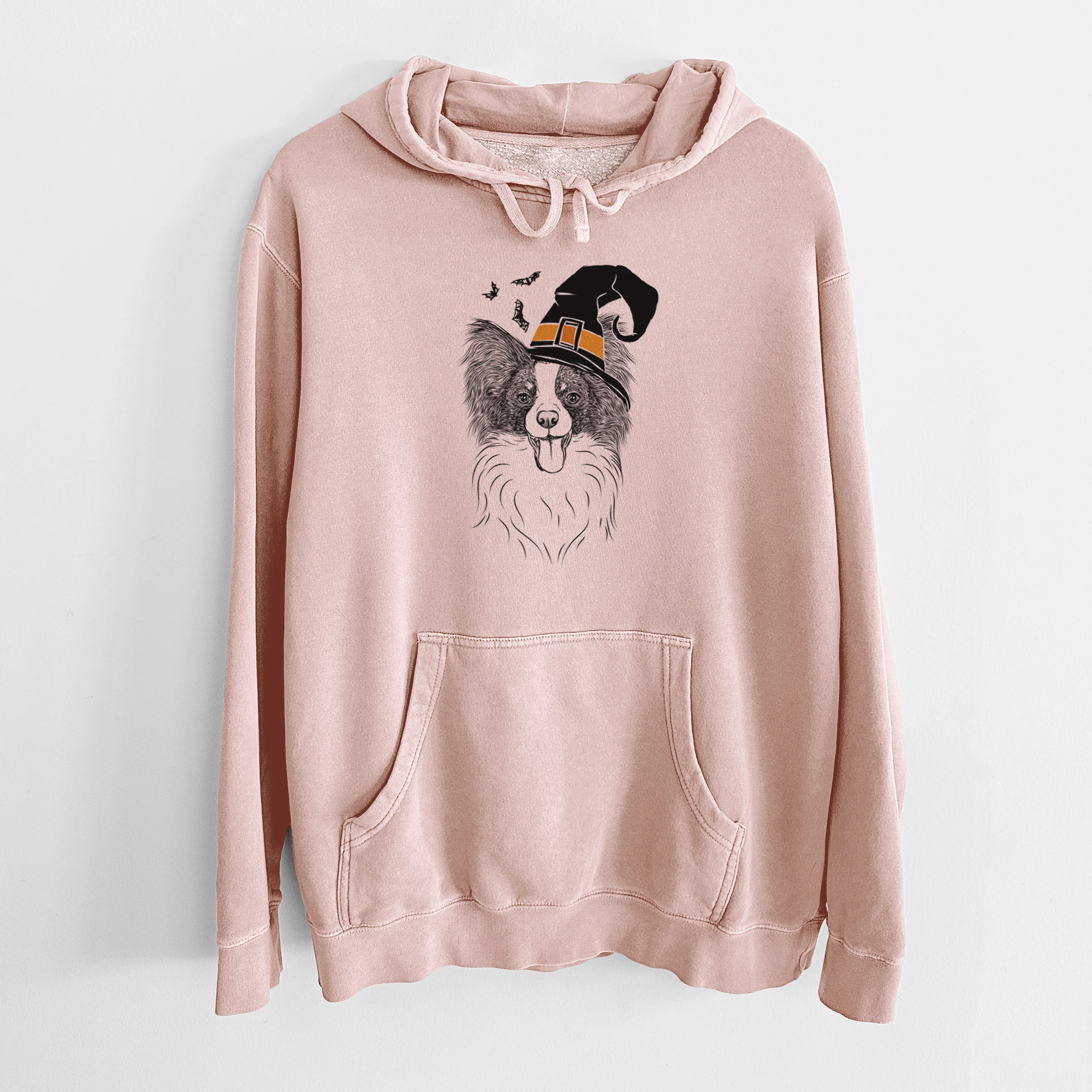 Witch Patrick the Papillon - Unisex Pigment Dyed Hoodie - Image 5