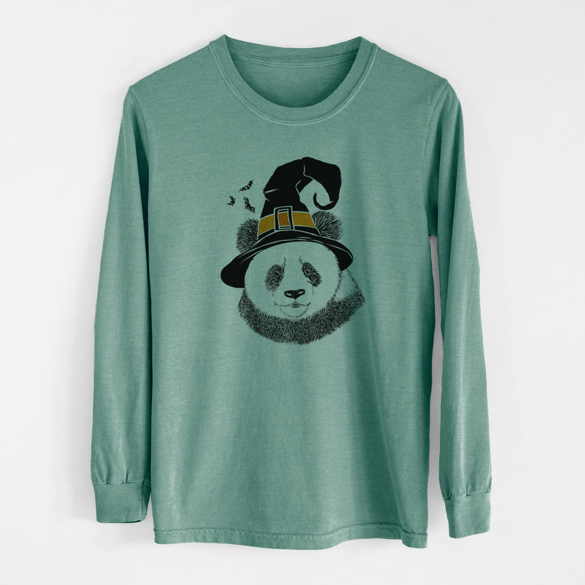 Witch Po the Panda - Men's Heavyweight 100% Cotton Long Sleeve - Image 13
