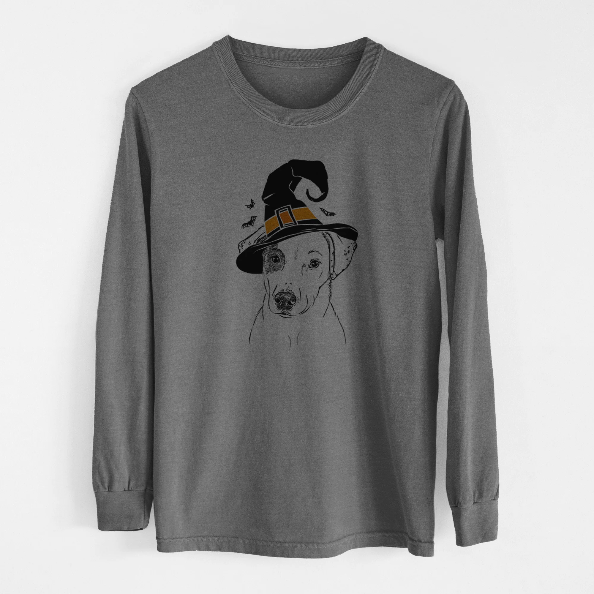 Witch P Pie the Mixed Breed - Men's Heavyweight 100% Cotton Long Sleeve - Image 14