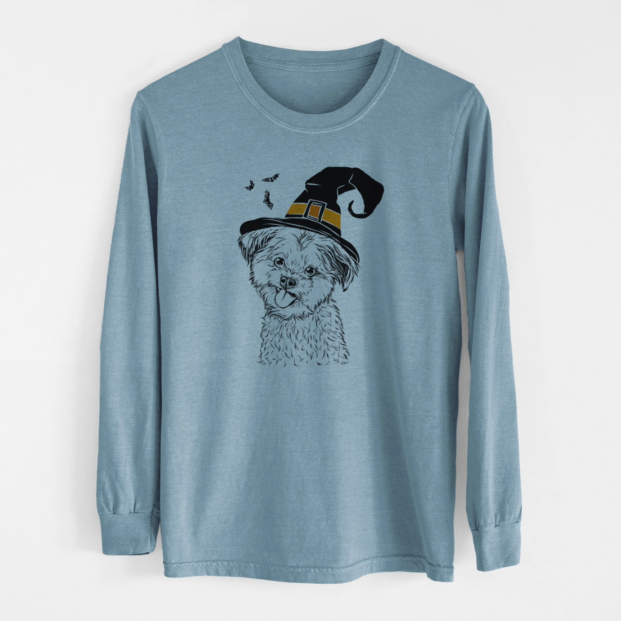 Witch Puff the Malshi - Men's Heavyweight 100% Cotton Long Sleeve - Image 8
