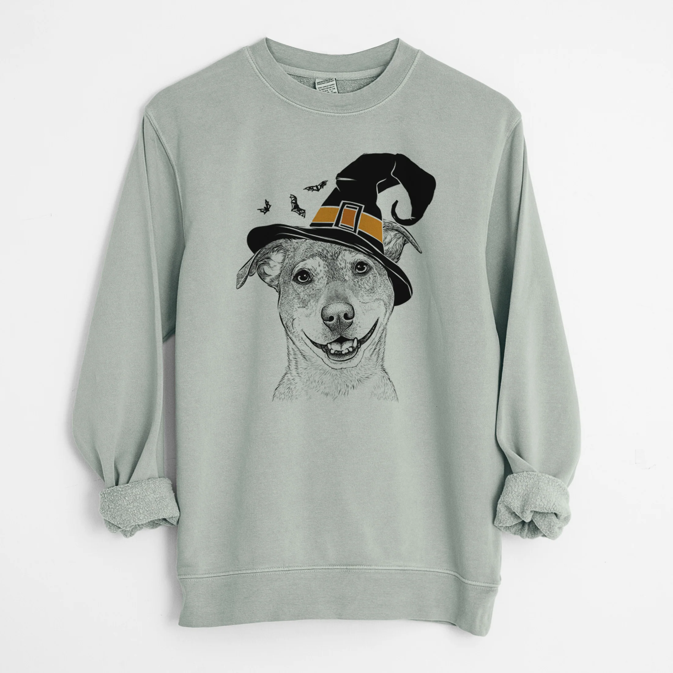Witch Reese the Mountain Cur - Unisex Pigment Dyed Crew Sweatshirt - Image 6
