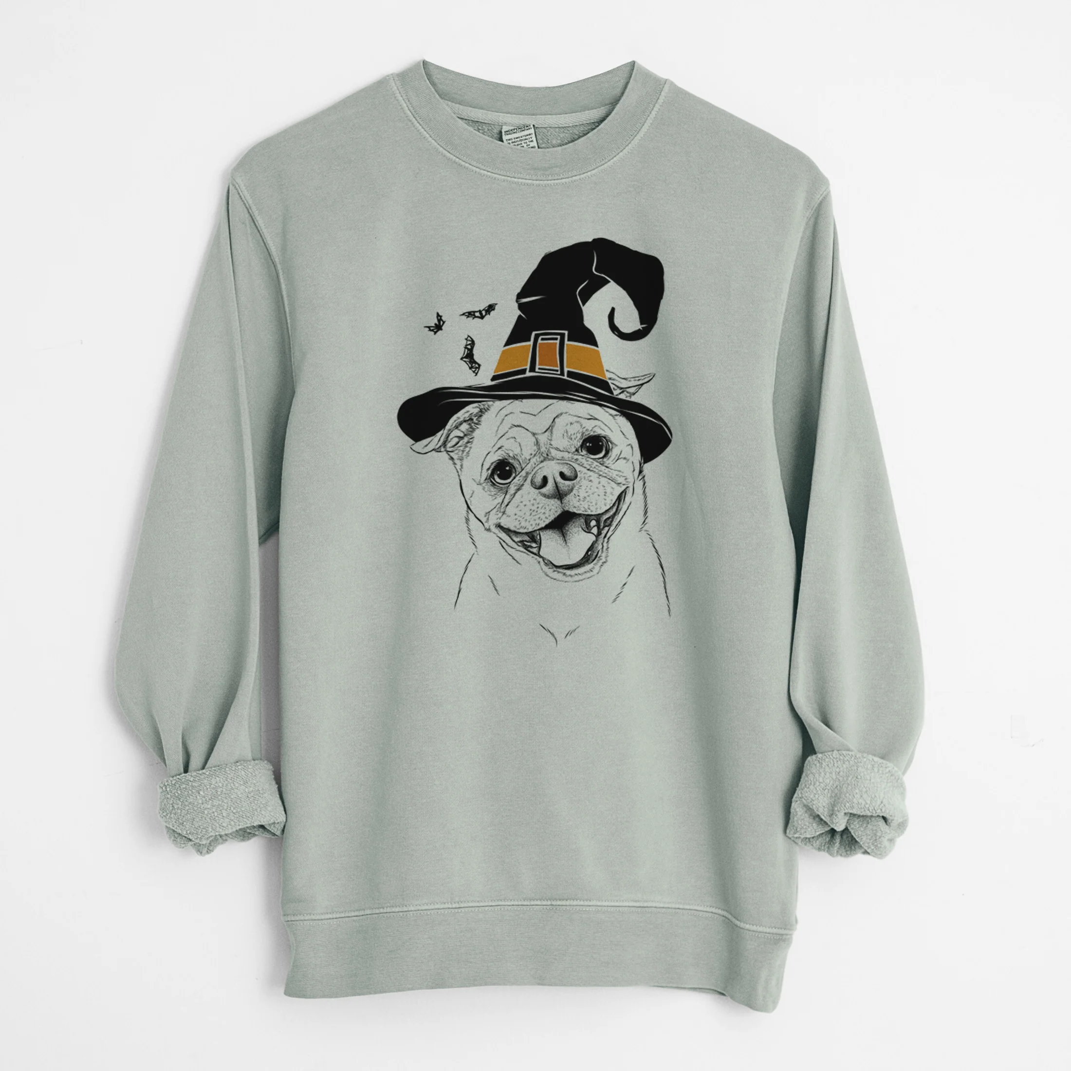 Witch Riley the Chug - Unisex Pigment Dyed Crew Sweatshirt - Image 6