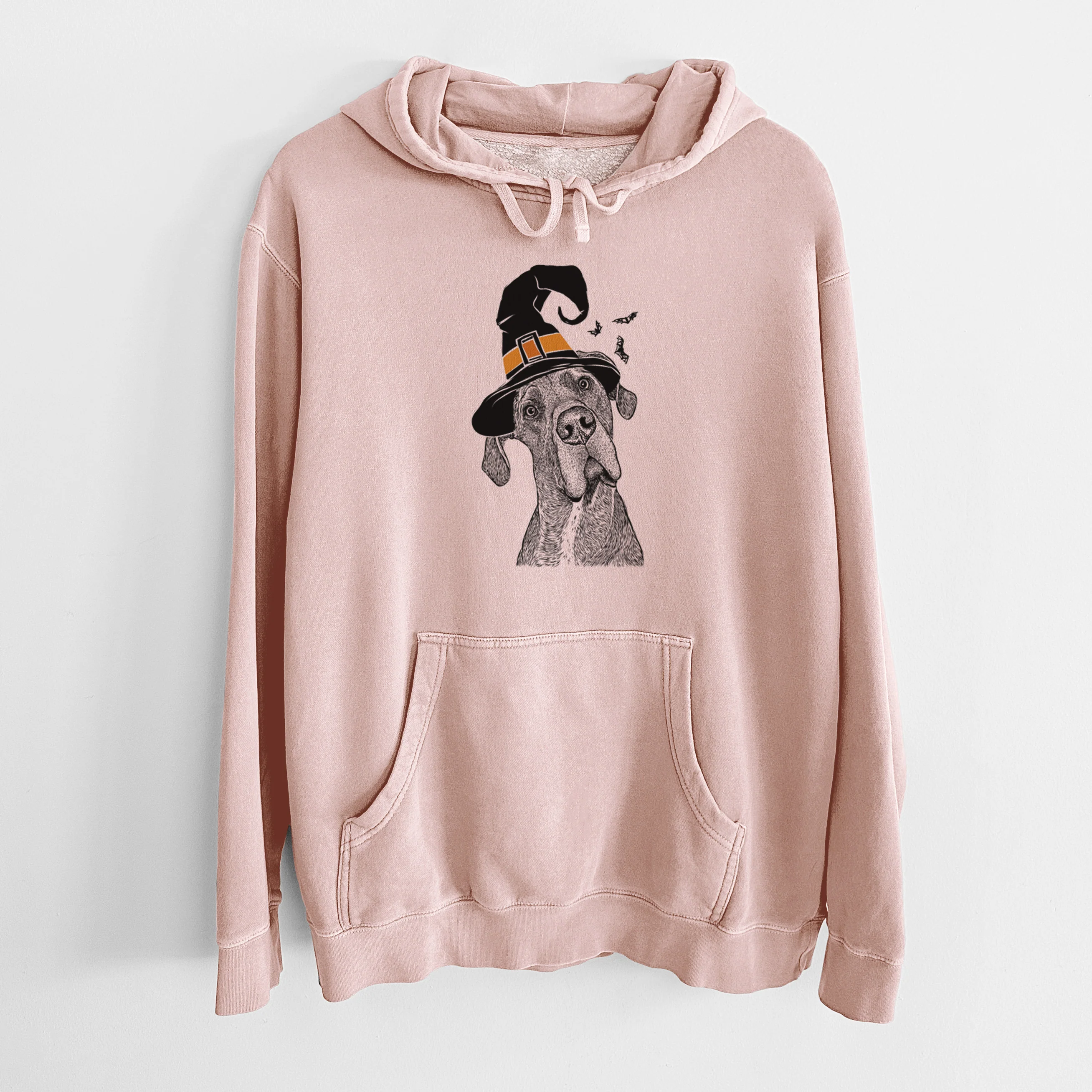 Witch River the Great Dane - Unisex Pigment Dyed Hoodie - Image 5