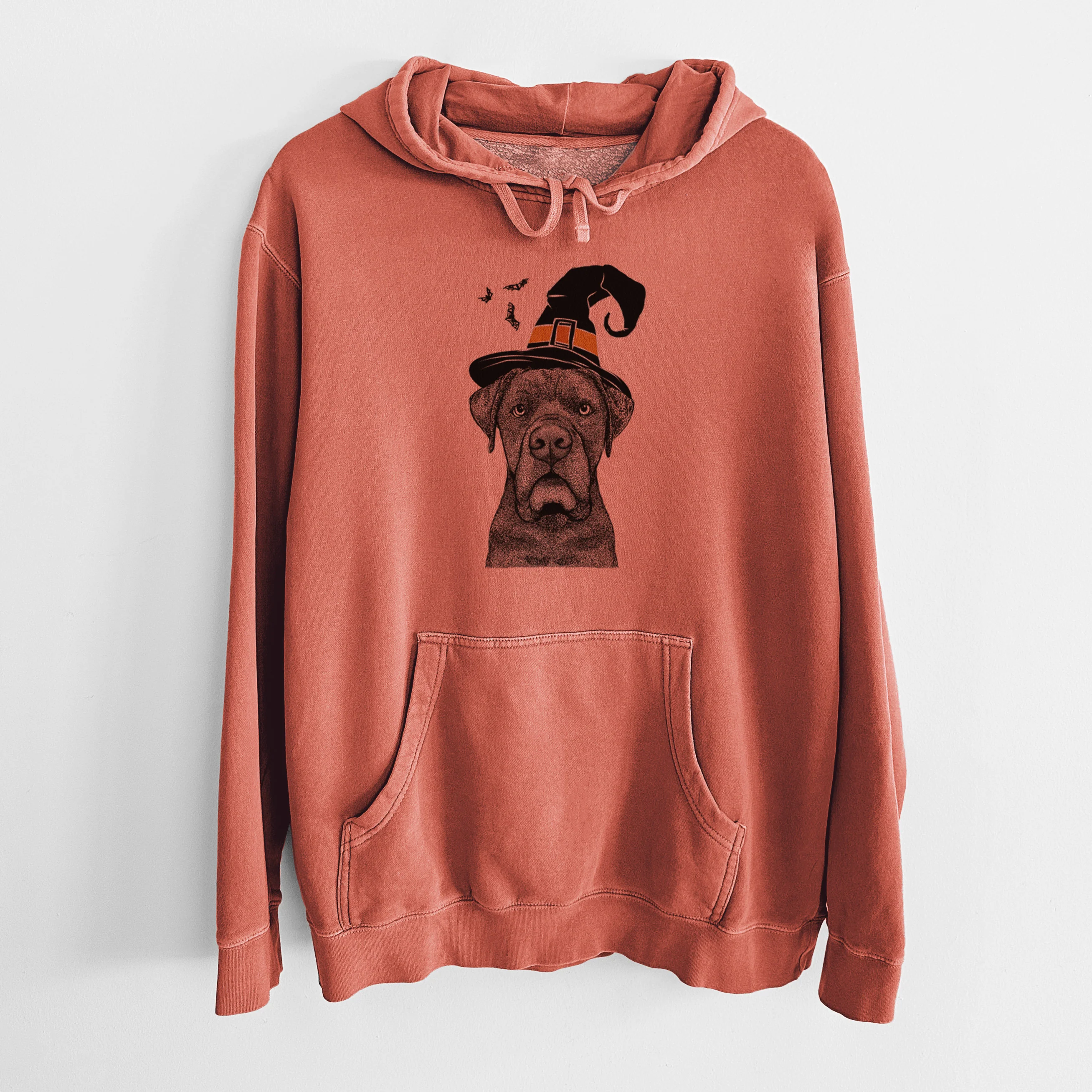 Witch Rocco the Cane Corso - Unisex Pigment Dyed Hoodie - Image 7