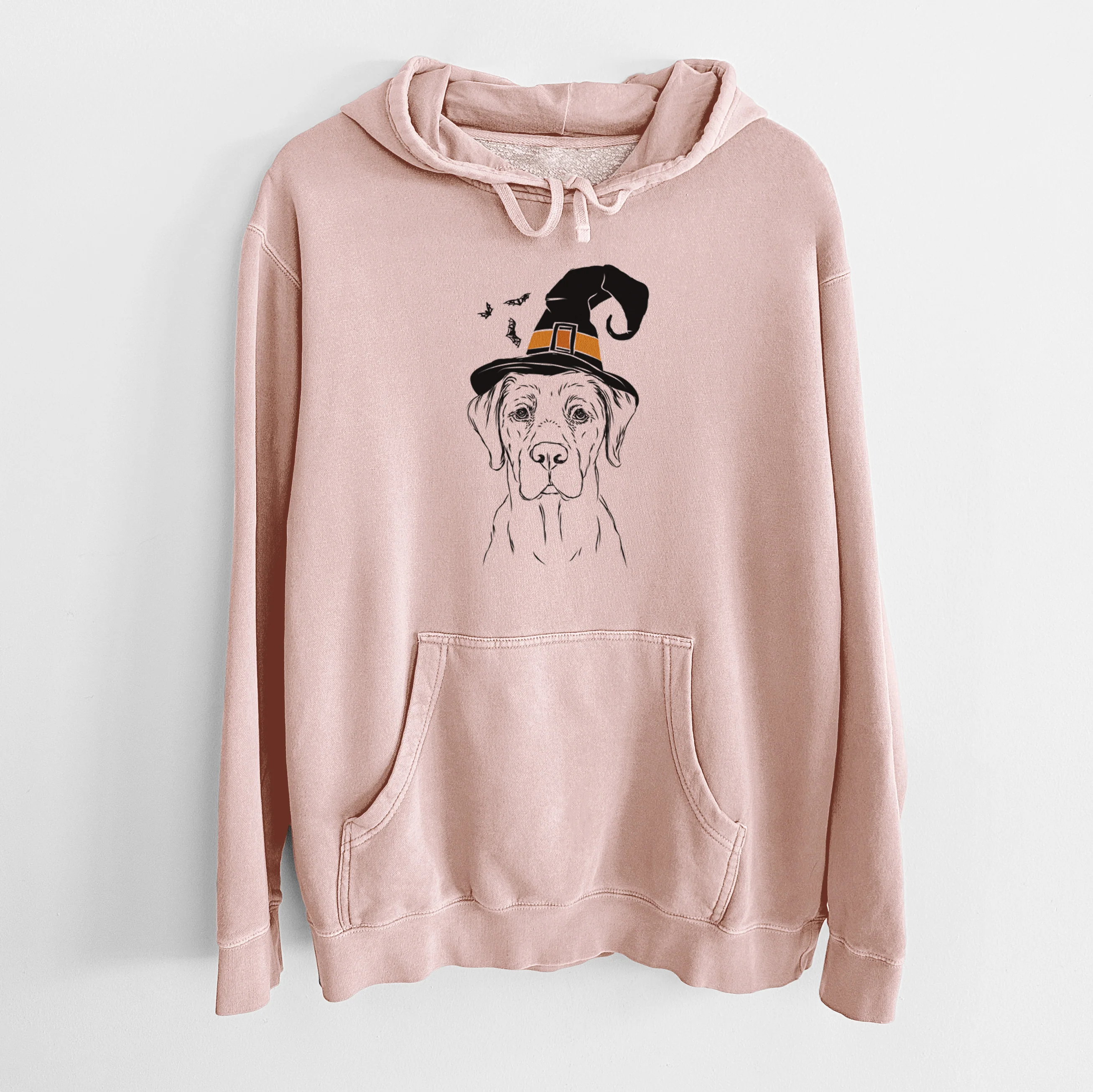 Witch Rowdy the Labrador Retriever - Unisex Pigment Dyed Hoodie - Image 5