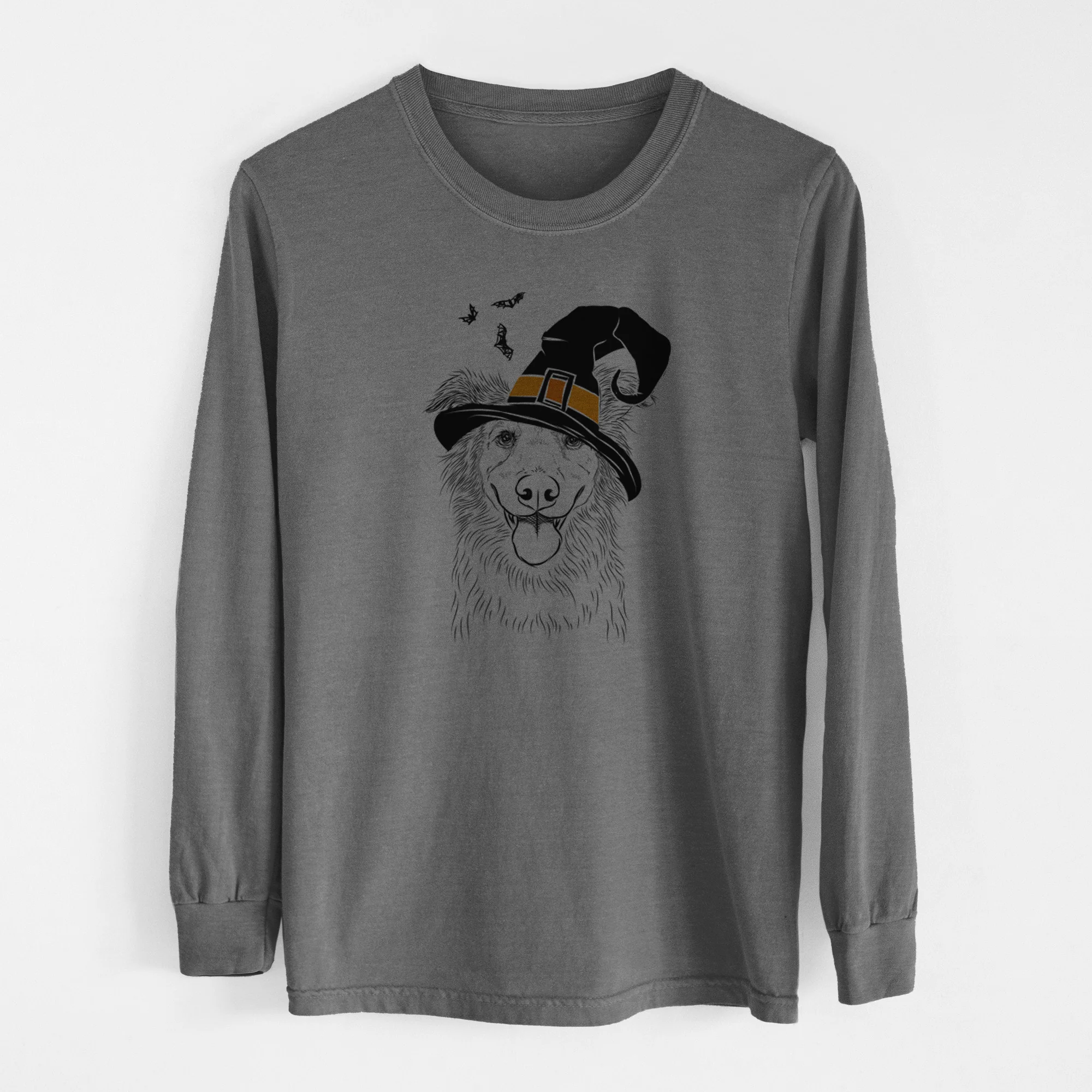 Witch Ruxtin the Mixed Breed - Men's Heavyweight 100% Cotton Long Sleeve - Image 14