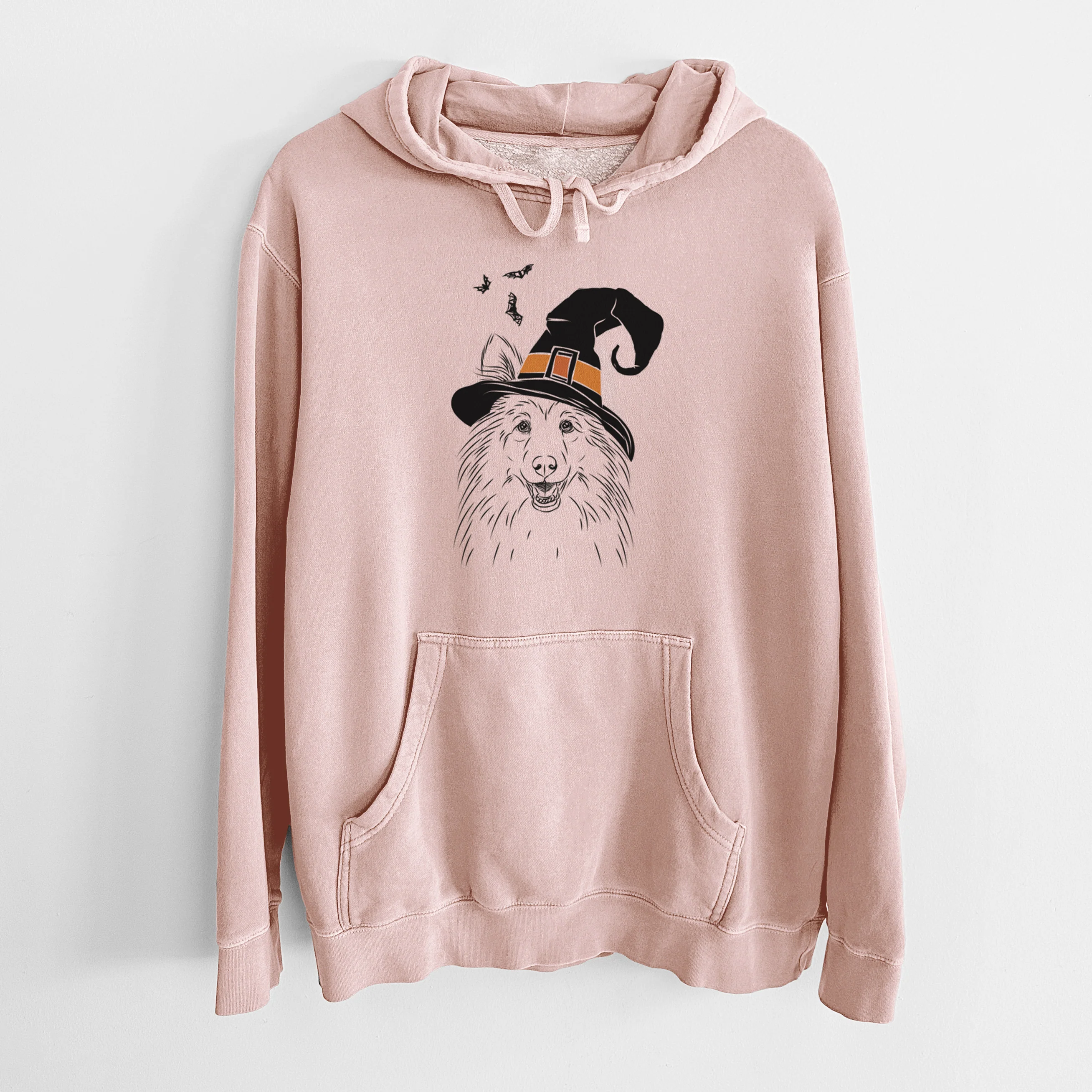 Witch Sheldon the Shetland Sheepdog - Unisex Pigment Dyed Hoodie - Image 5