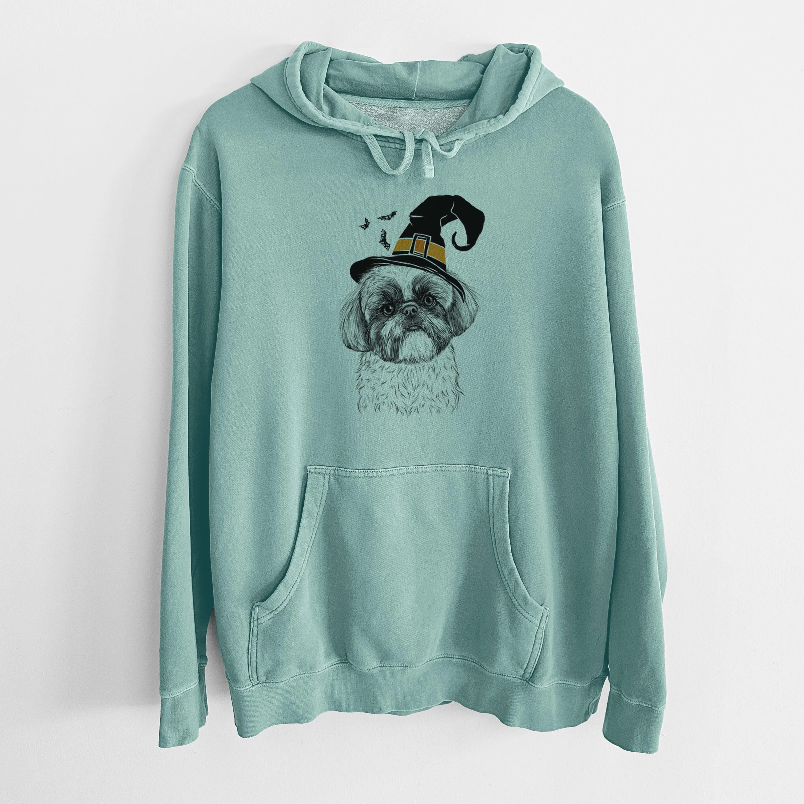 Witch Simon the Shih Tzu - Unisex Pigment Dyed Hoodie - Image 8