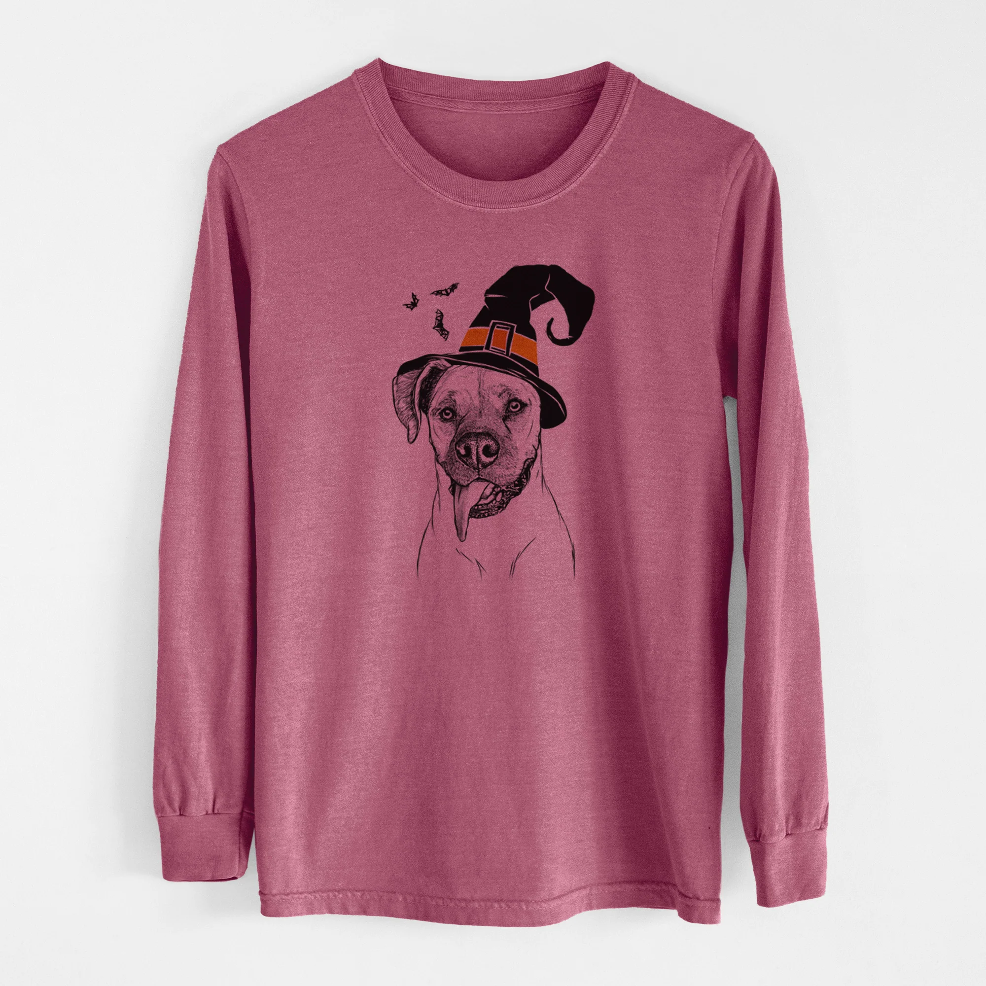 Witch Sir Jake the Boxer - Men's Heavyweight 100% Cotton Long Sleeve - Image 11
