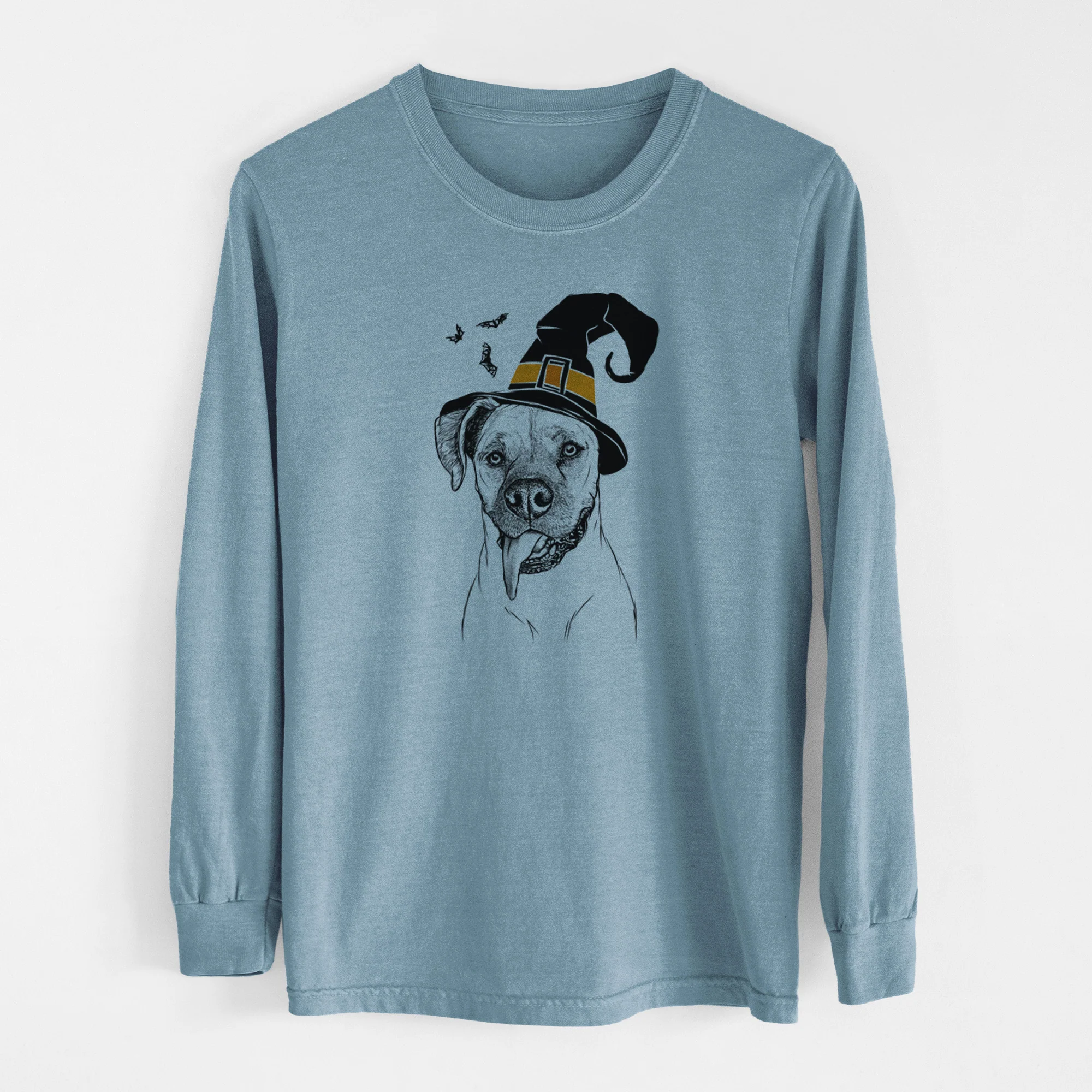 Witch Sir Jake the Boxer - Men's Heavyweight 100% Cotton Long Sleeve - Image 8