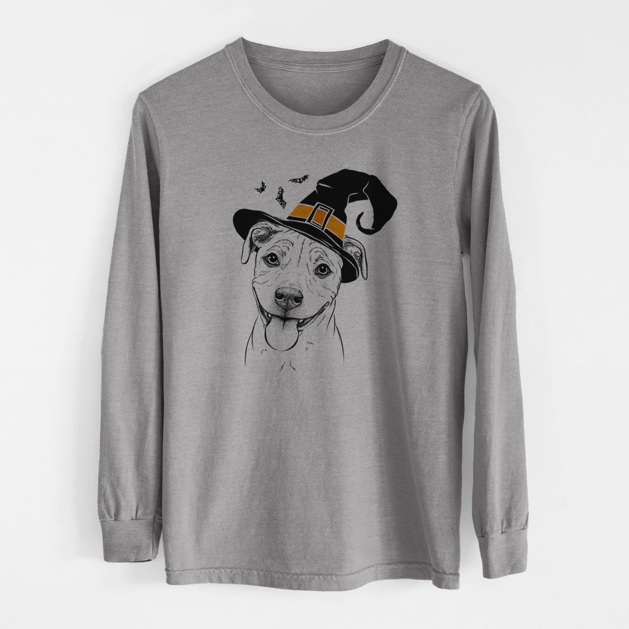 Witch Skye the Pitweiler - Men's Heavyweight 100% Cotton Long Sleeve - Image 7