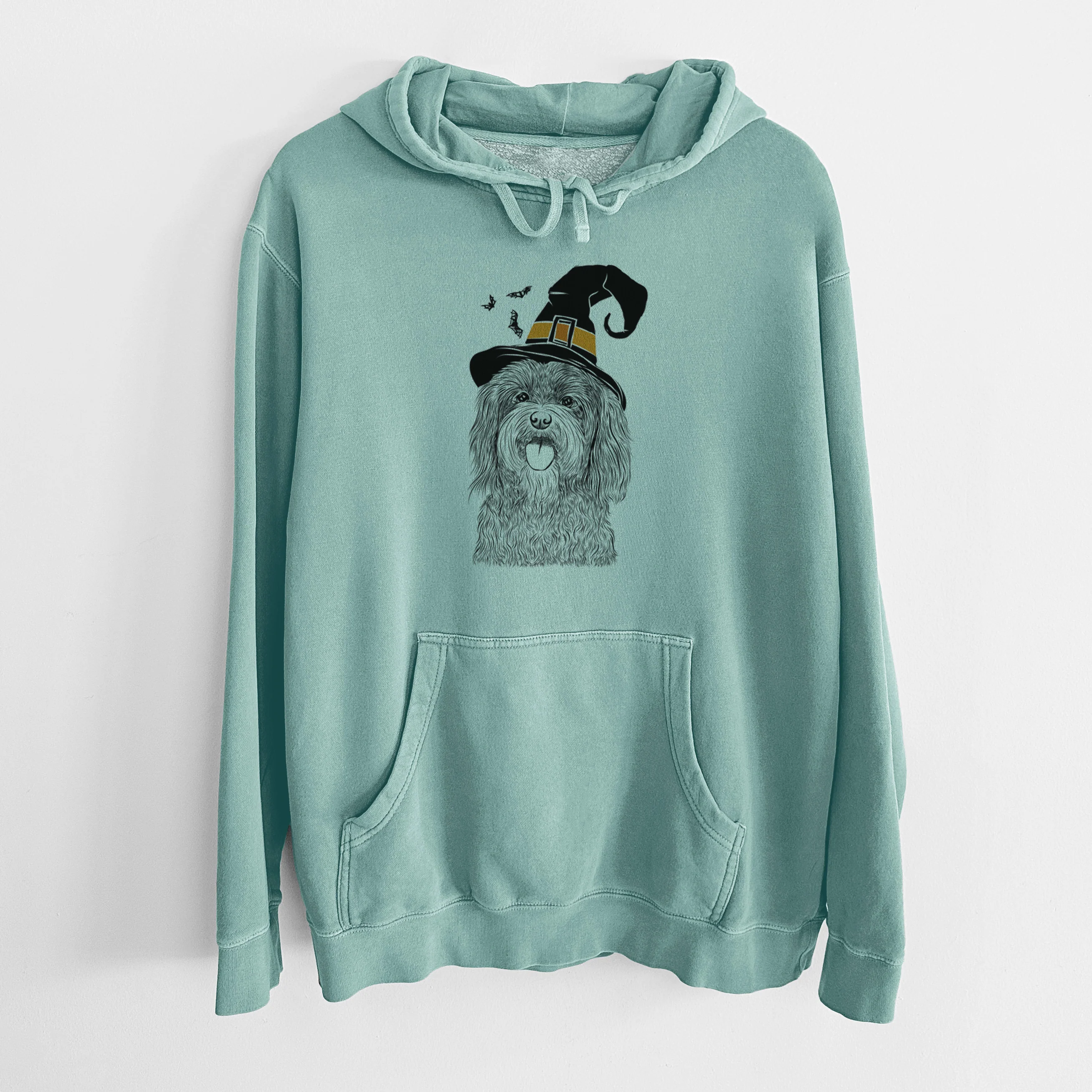 Witch Sophie the Havanese - Unisex Pigment Dyed Hoodie - Image 8