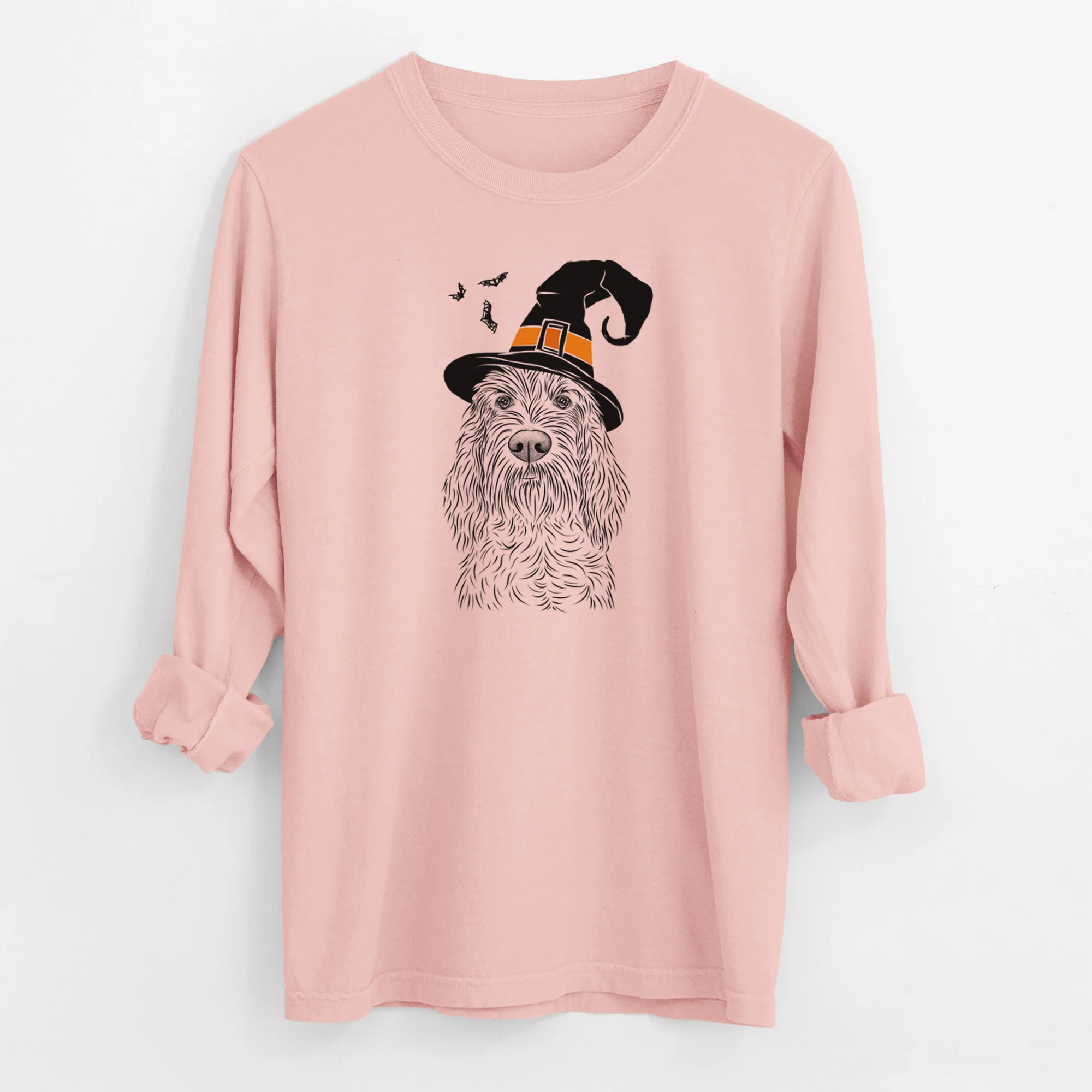 Witch Stefano the Spinone Italiano - Men's Heavyweight 100% Cotton Long Sleeve - Image 12