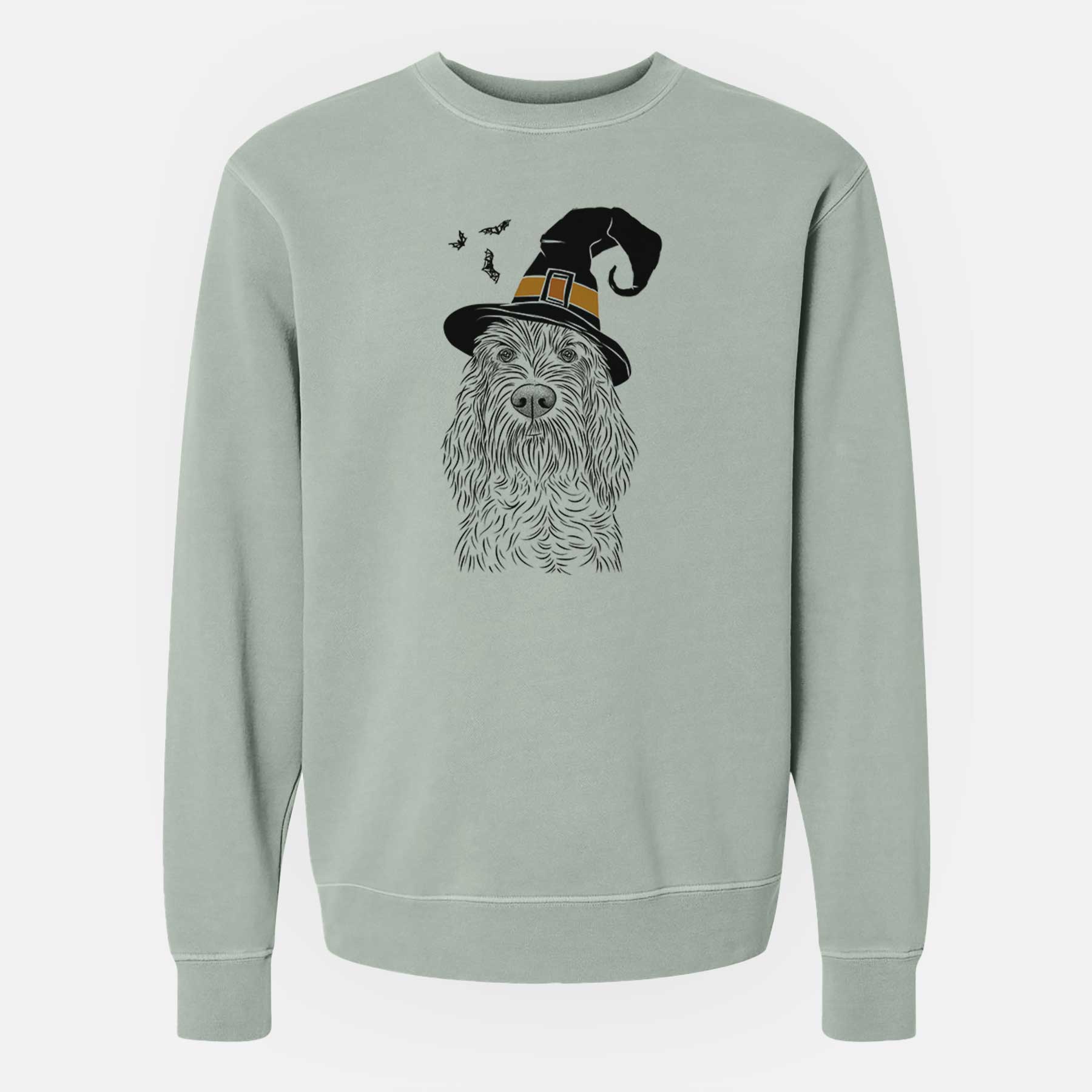 Witch Stefano the Spinone Italiano - Unisex Pigment Dyed Crew Sweatshirt - Image 5