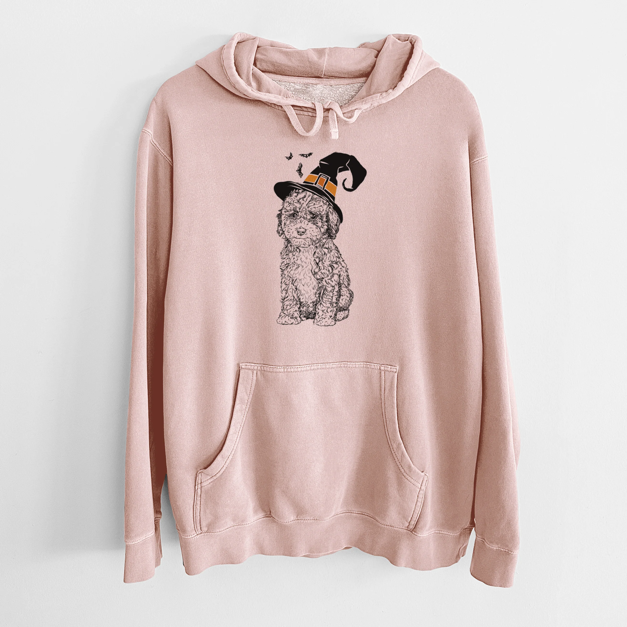 Witch Sweet Tea the Mini Doodle - Unisex Pigment Dyed Hoodie - Image 5