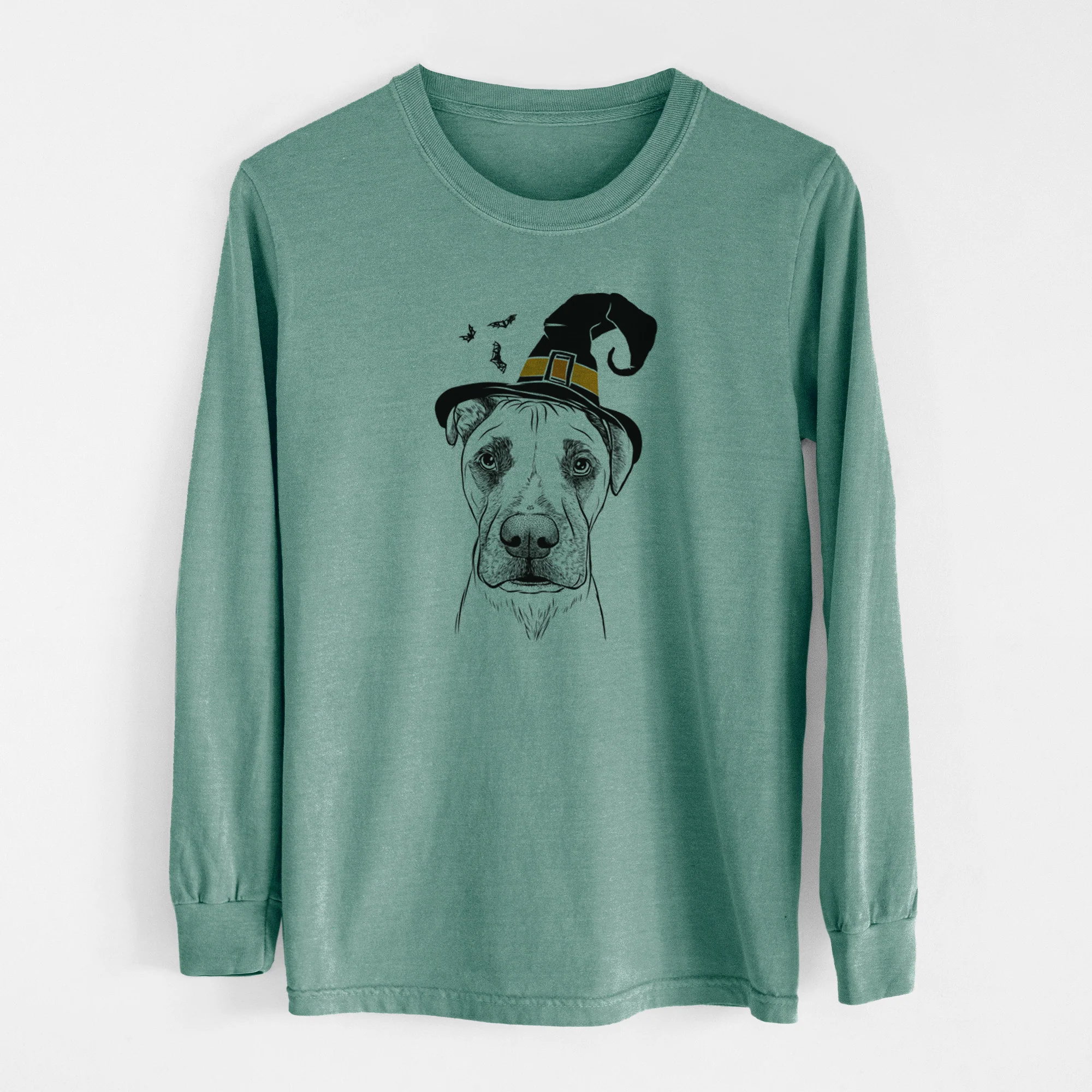 Witch Waylon the Boxane - Men's Heavyweight 100% Cotton Long Sleeve - Image 13
