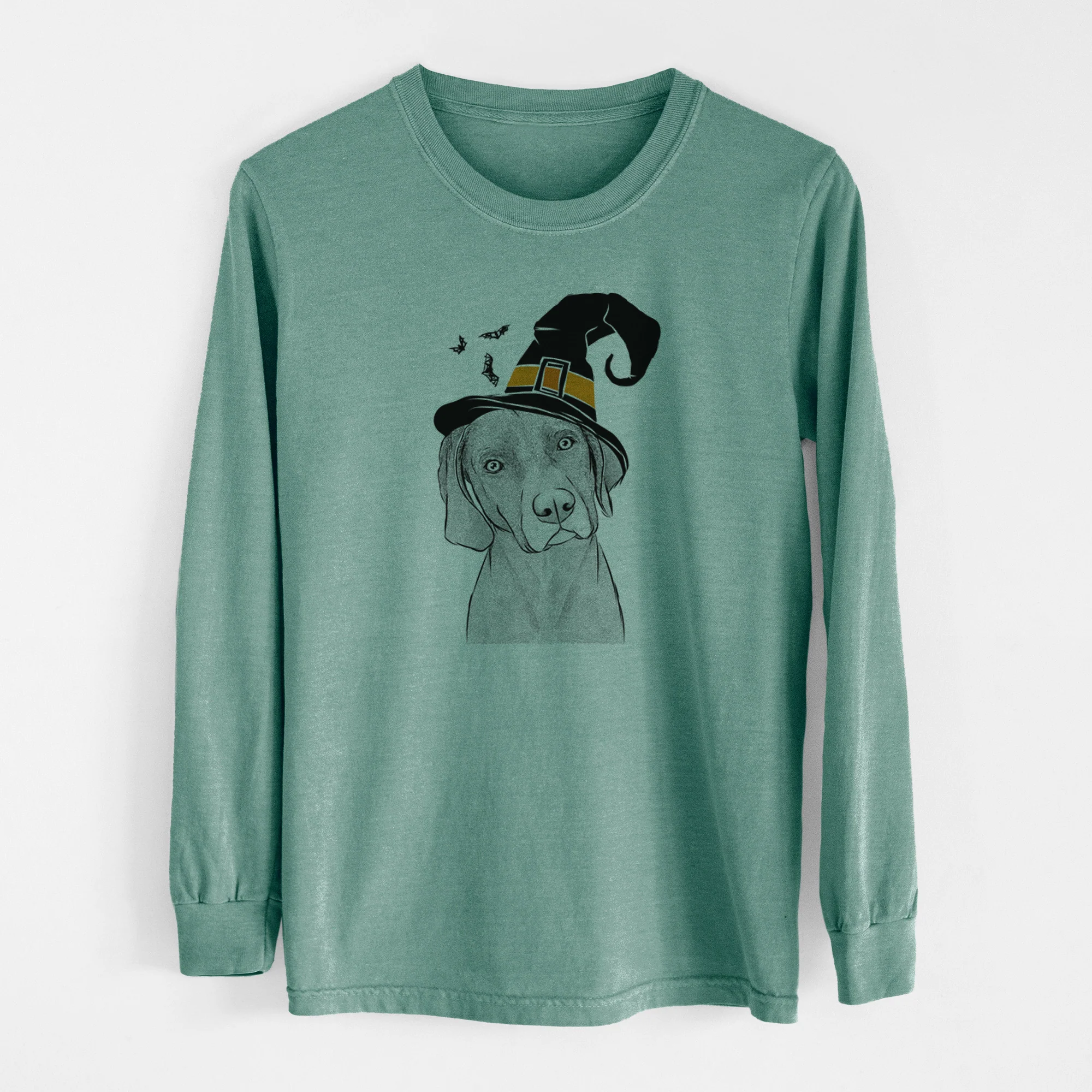 Witch Willow the Weizsla - Men's Heavyweight 100% Cotton Long Sleeve - Image 13