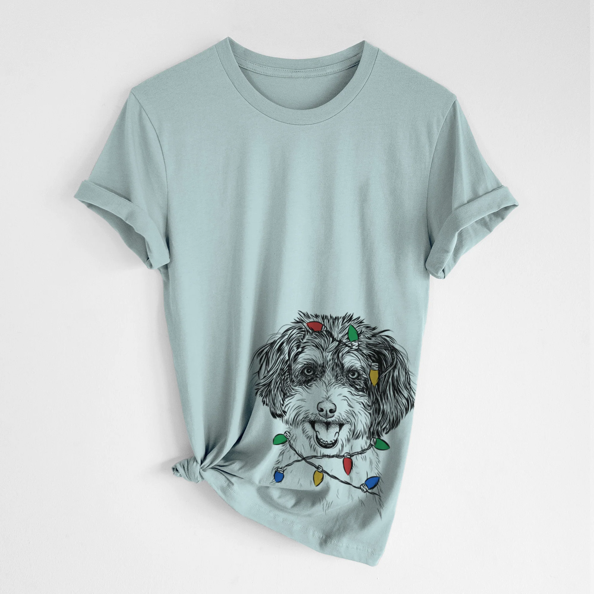 Christmas Lights Name the Cavapoo - Unisex Crewneck - Image 5