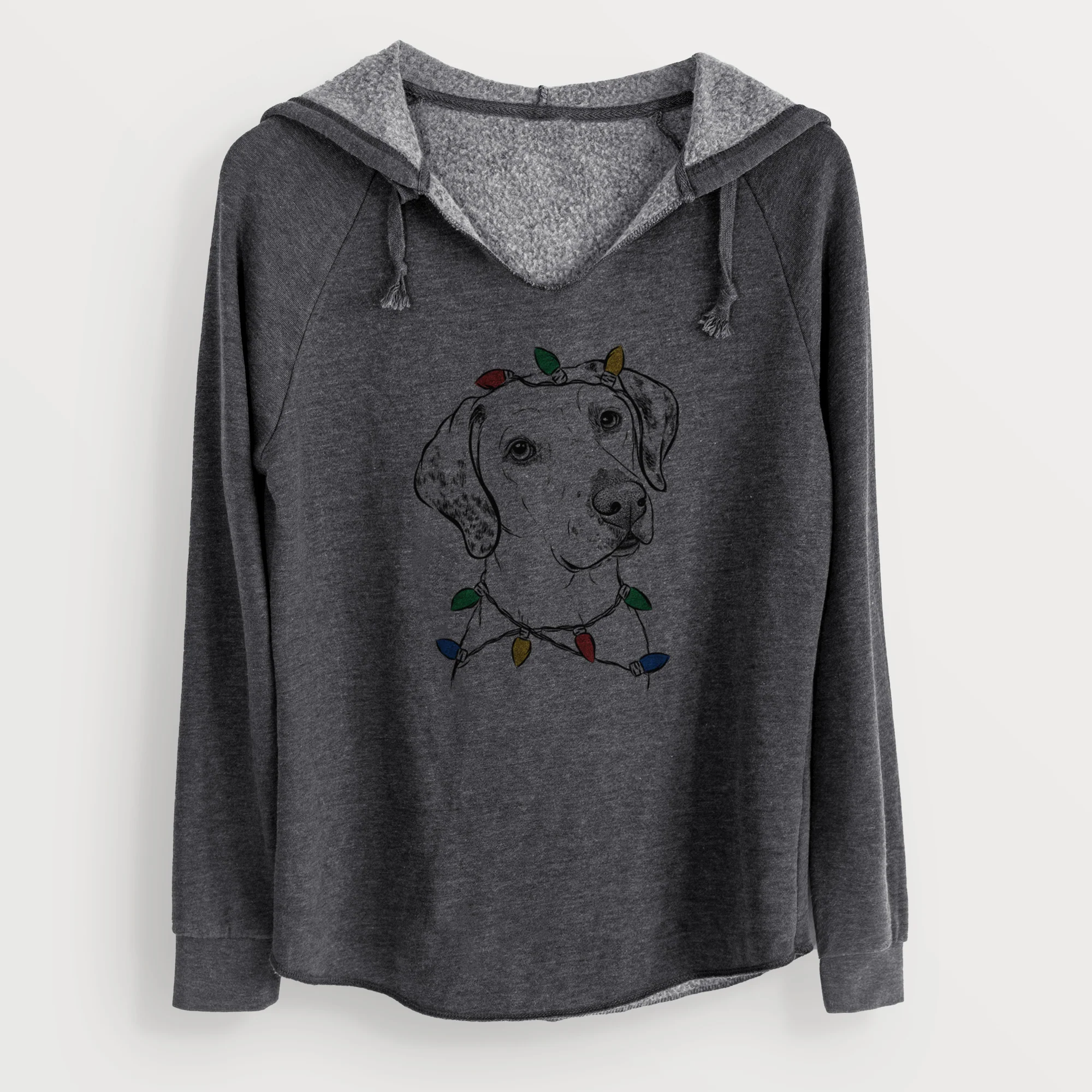 Christmas Lights Lucky the Dalmatian - Cali Wave Hooded Sweatshirt - Image 9