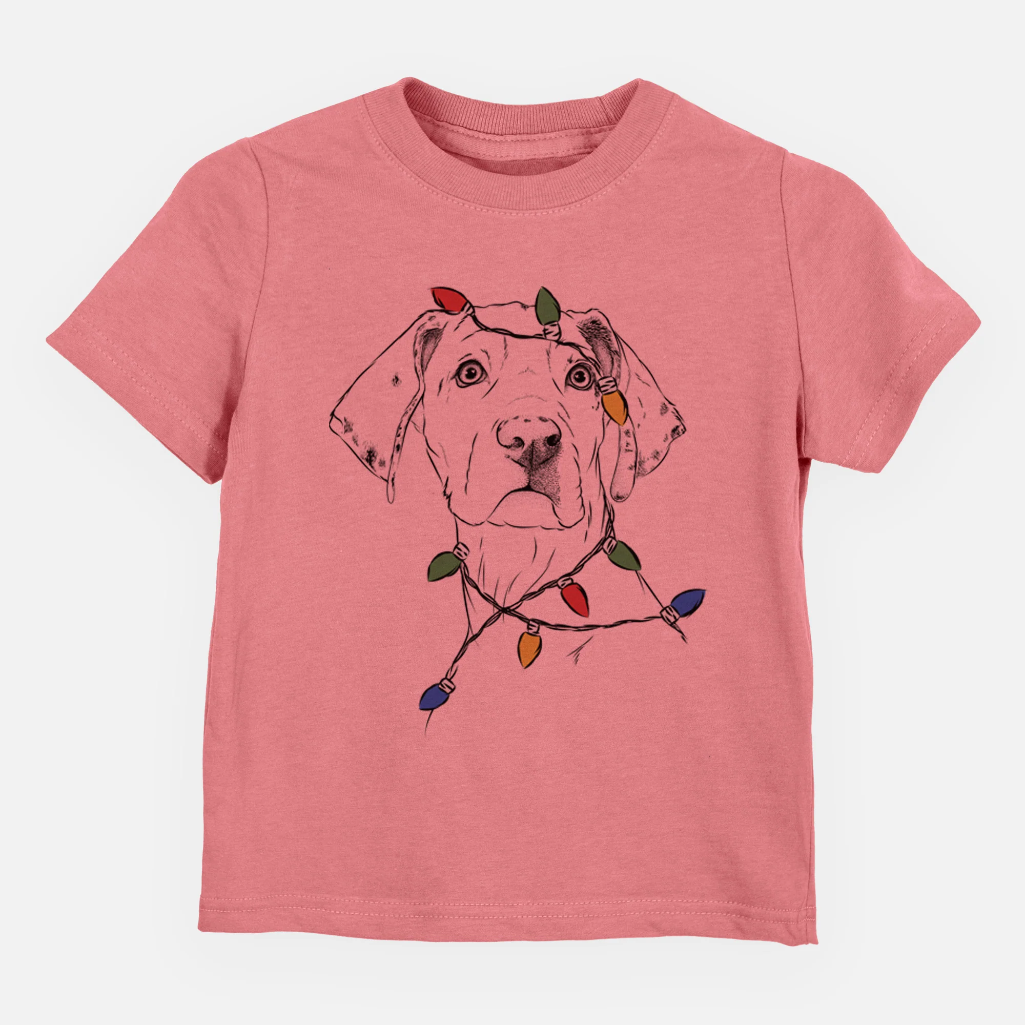 Christmas Lights Lumen the Special Needs Great Dane - Kids/Youth/Toddler Shirt - Image 3