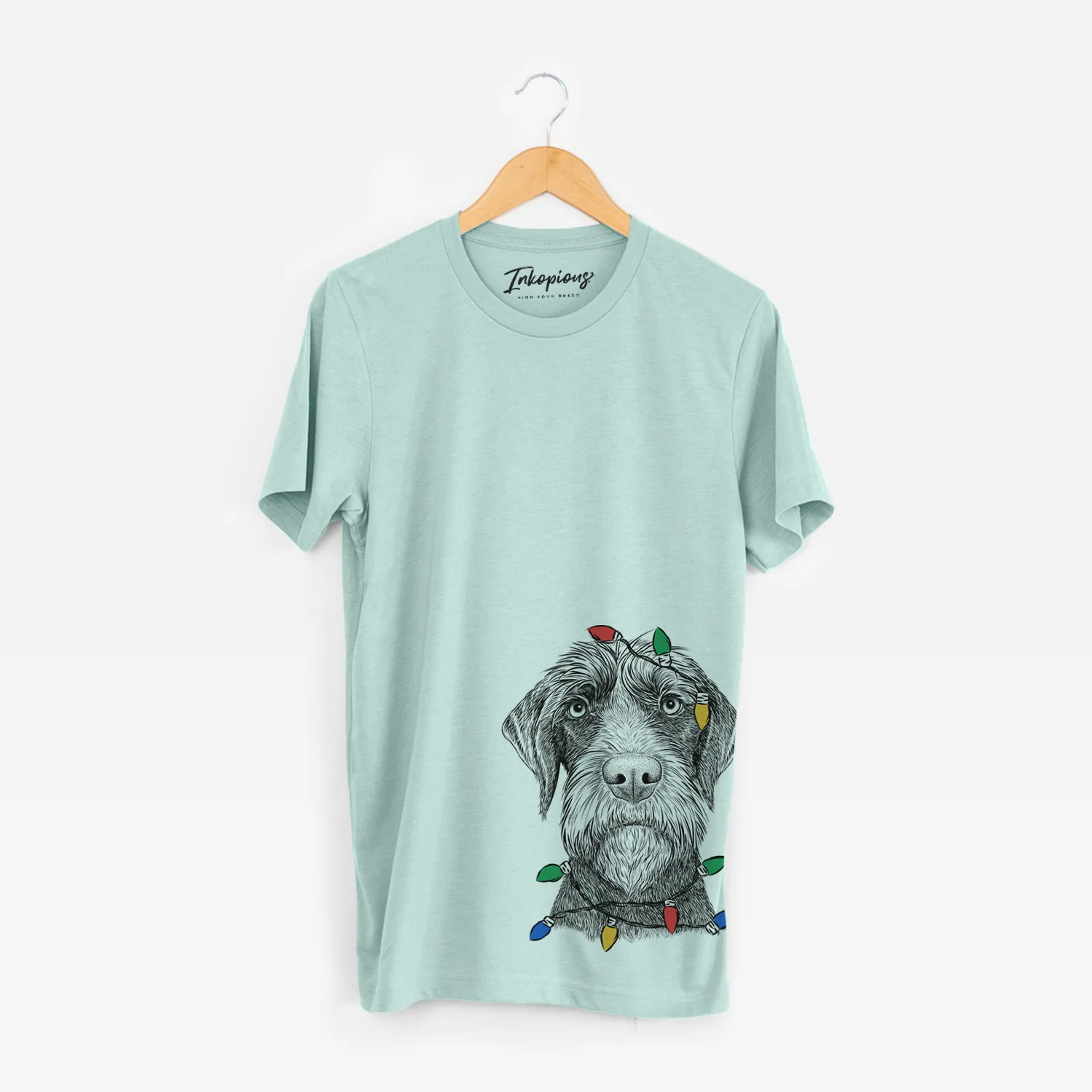 Christmas Lights Oakley the Pudelpointer - Unisex Crewneck - Image 5