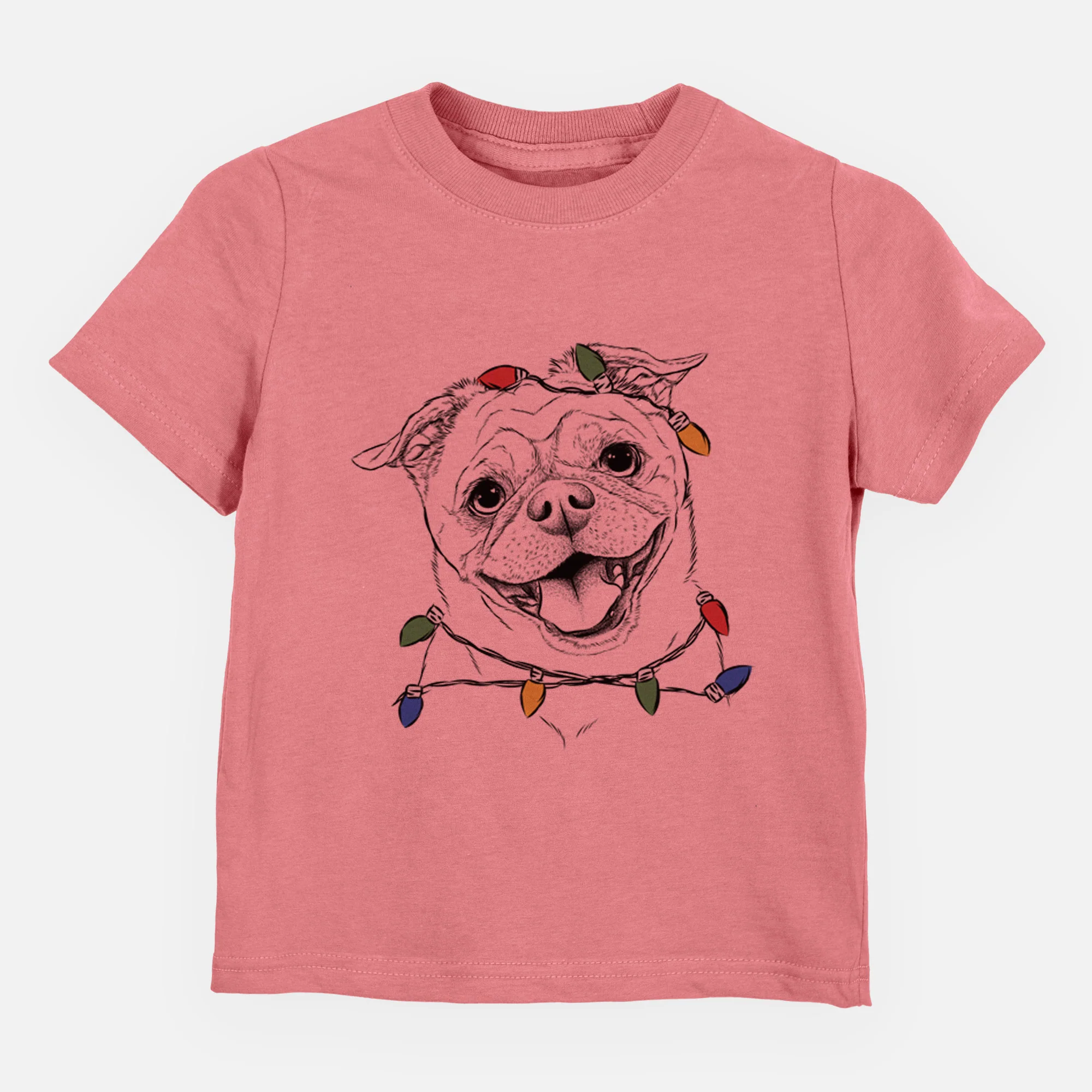 Christmas Lights Riley the Chug - Kids/Youth/Toddler Shirt - Image 3
