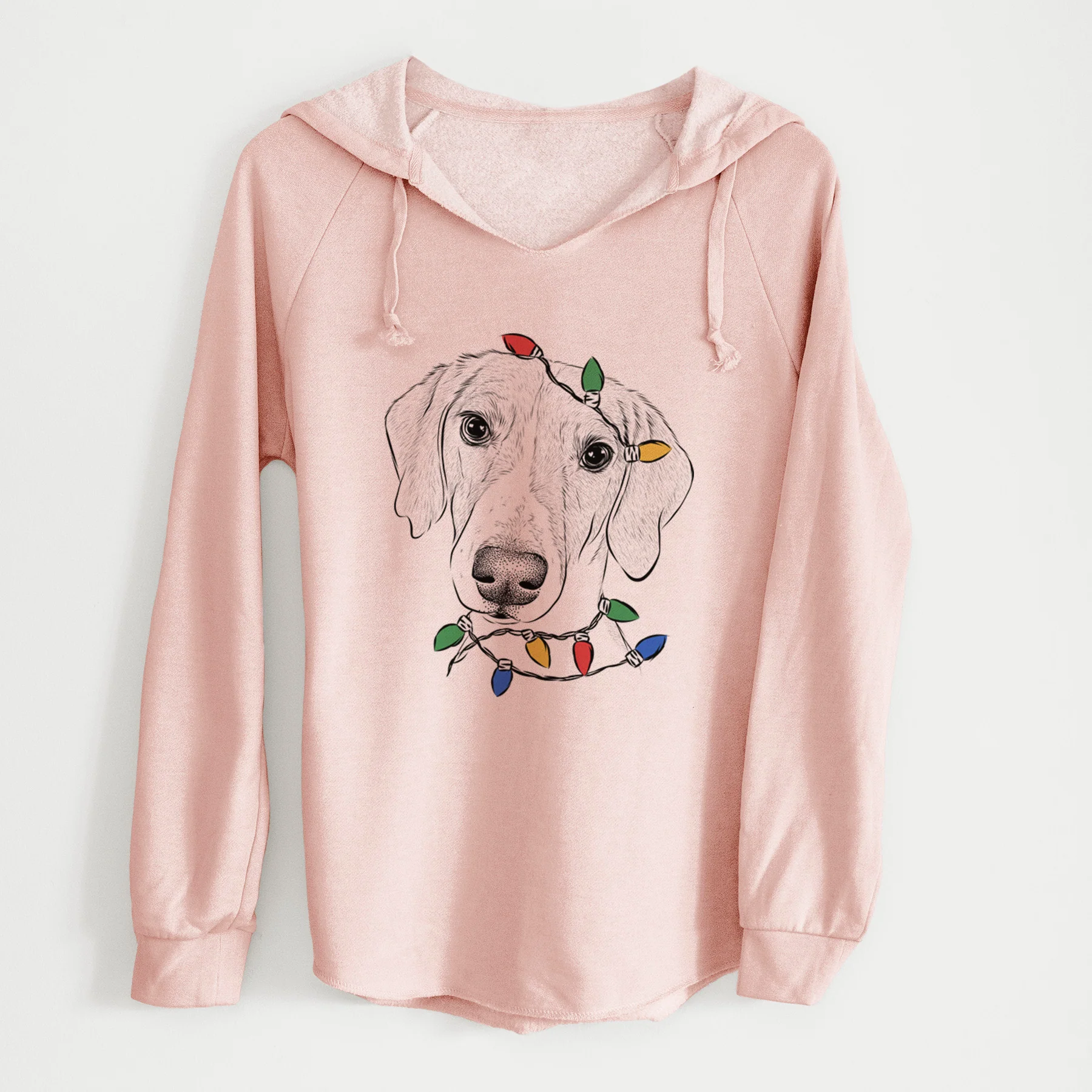 Christmas Lights Stanley the Foxhound - Cali Wave Hooded Sweatshirt - Image 4