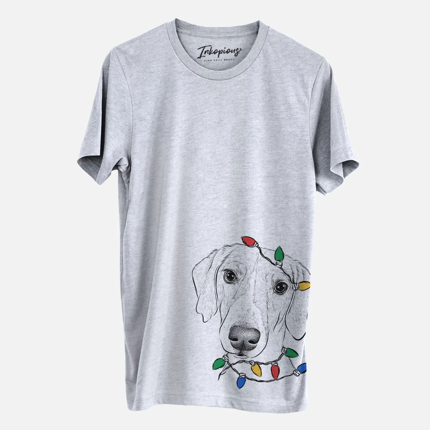 Christmas Lights Stanley the Foxhound - Unisex Crewneck - Image 2