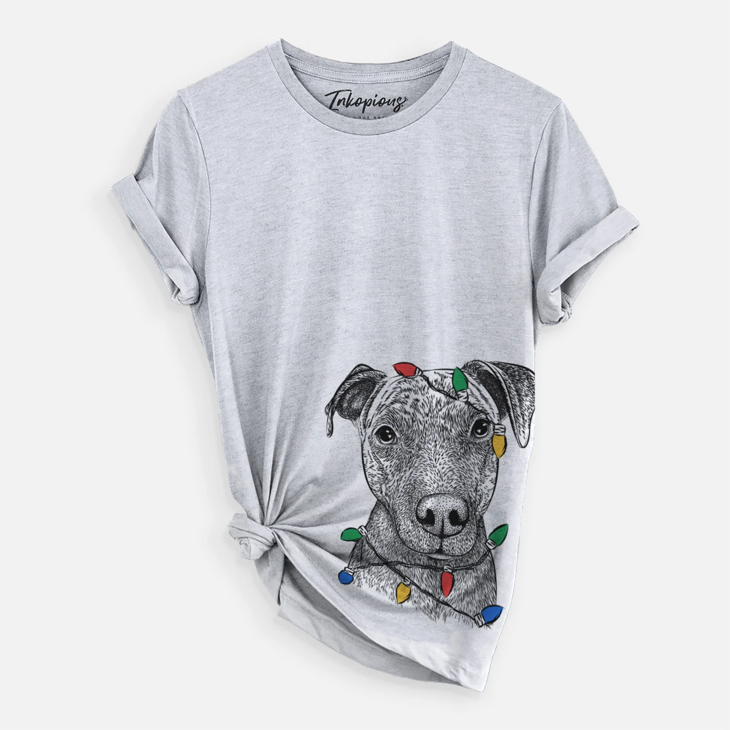 Christmas Lights Name the Pitbull - Unisex Crewneck - Image 3