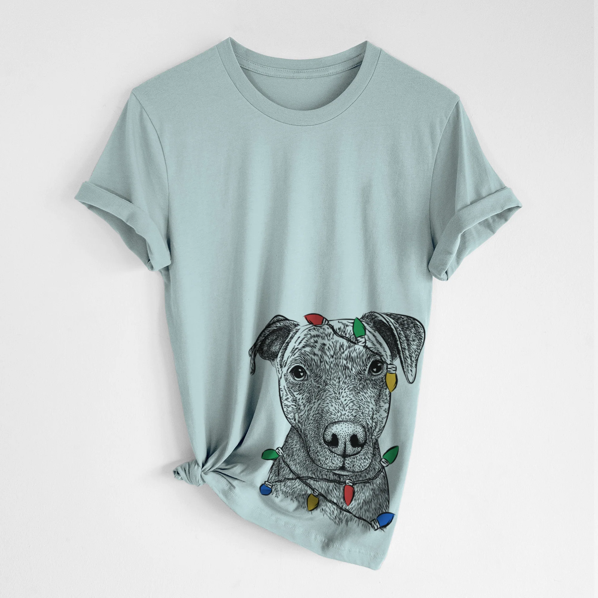 Christmas Lights Name the Pitbull - Unisex Crewneck - Image 5