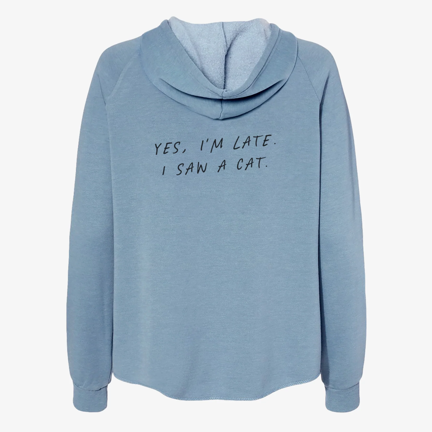 Yes, I'm Late. I Saw a Cat - Women's Cali Wave Zip-Up Sweatshirt - Image 6