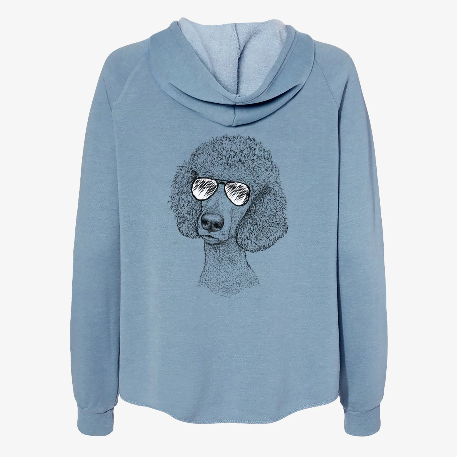 Yuki the Poodle - Women's Cali Wave Zip-Up Sweatshirt - Image 9