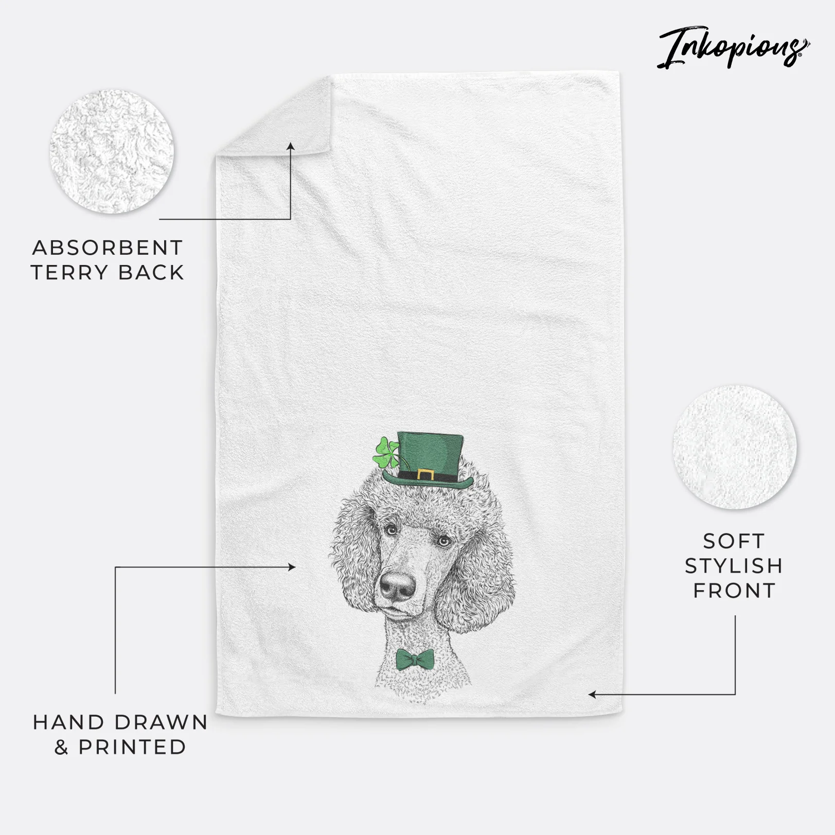 Yuki the Poodle Decorative Hand Towel - Image 24