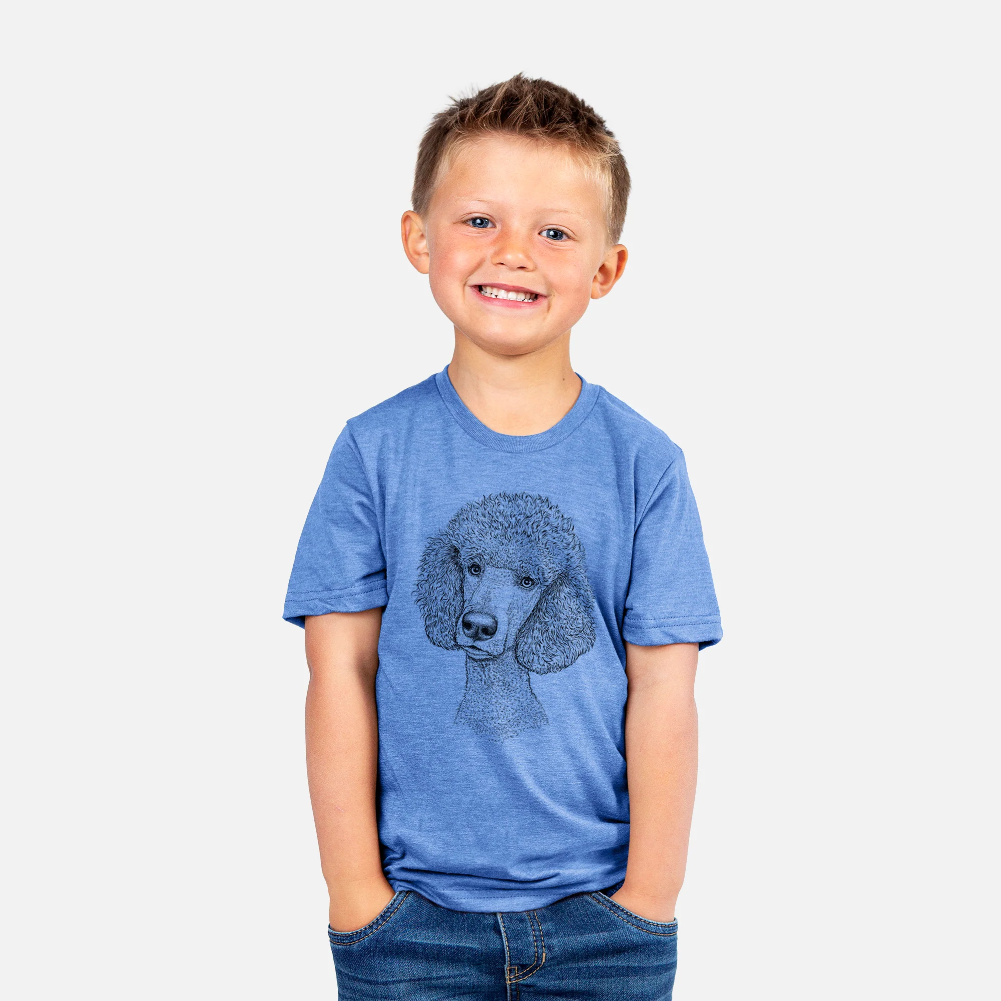 Bare Yuki the Poodle - Kids/Youth/Toddler Shirt - Image 4