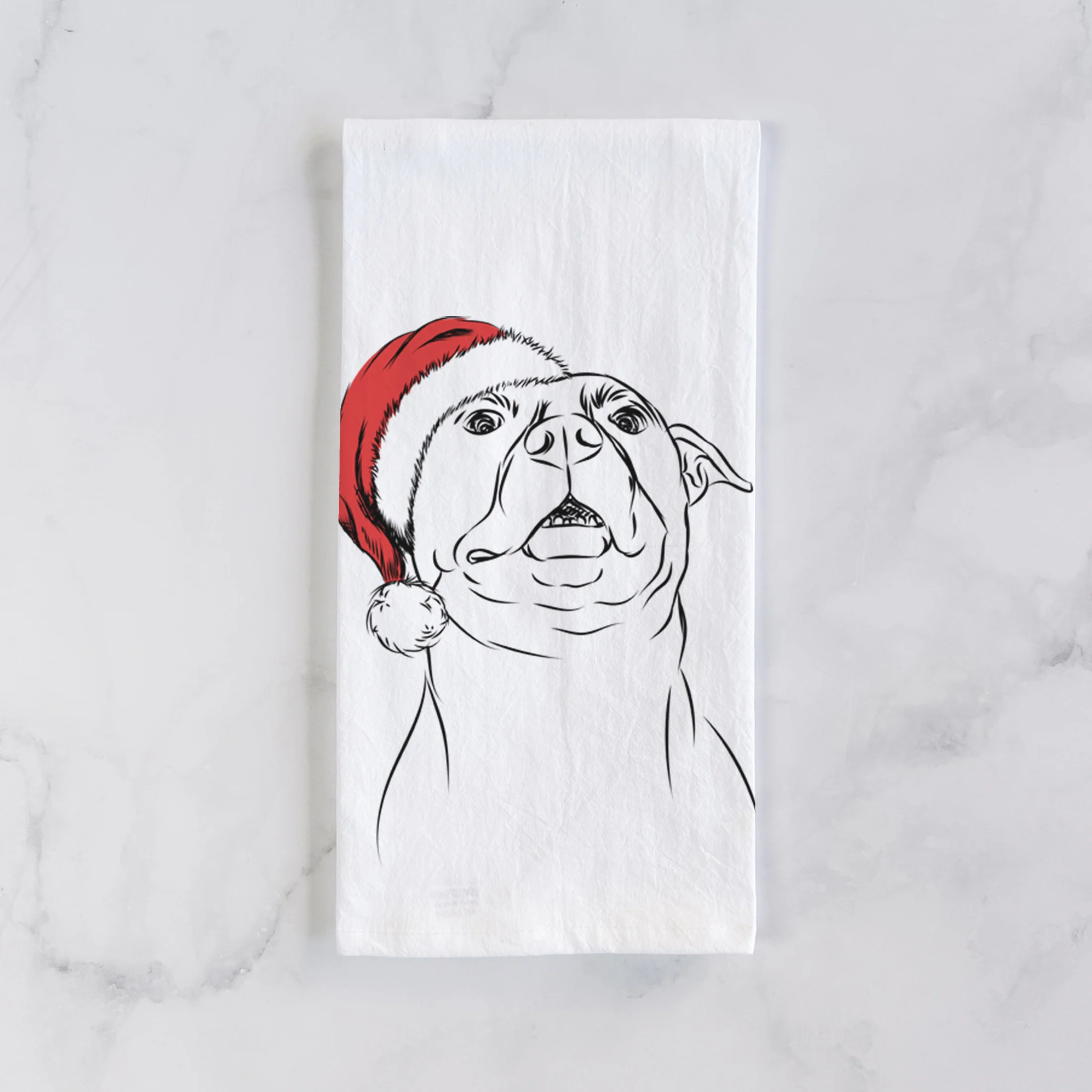 Zada the Pitbull Tea Towel - Image 2