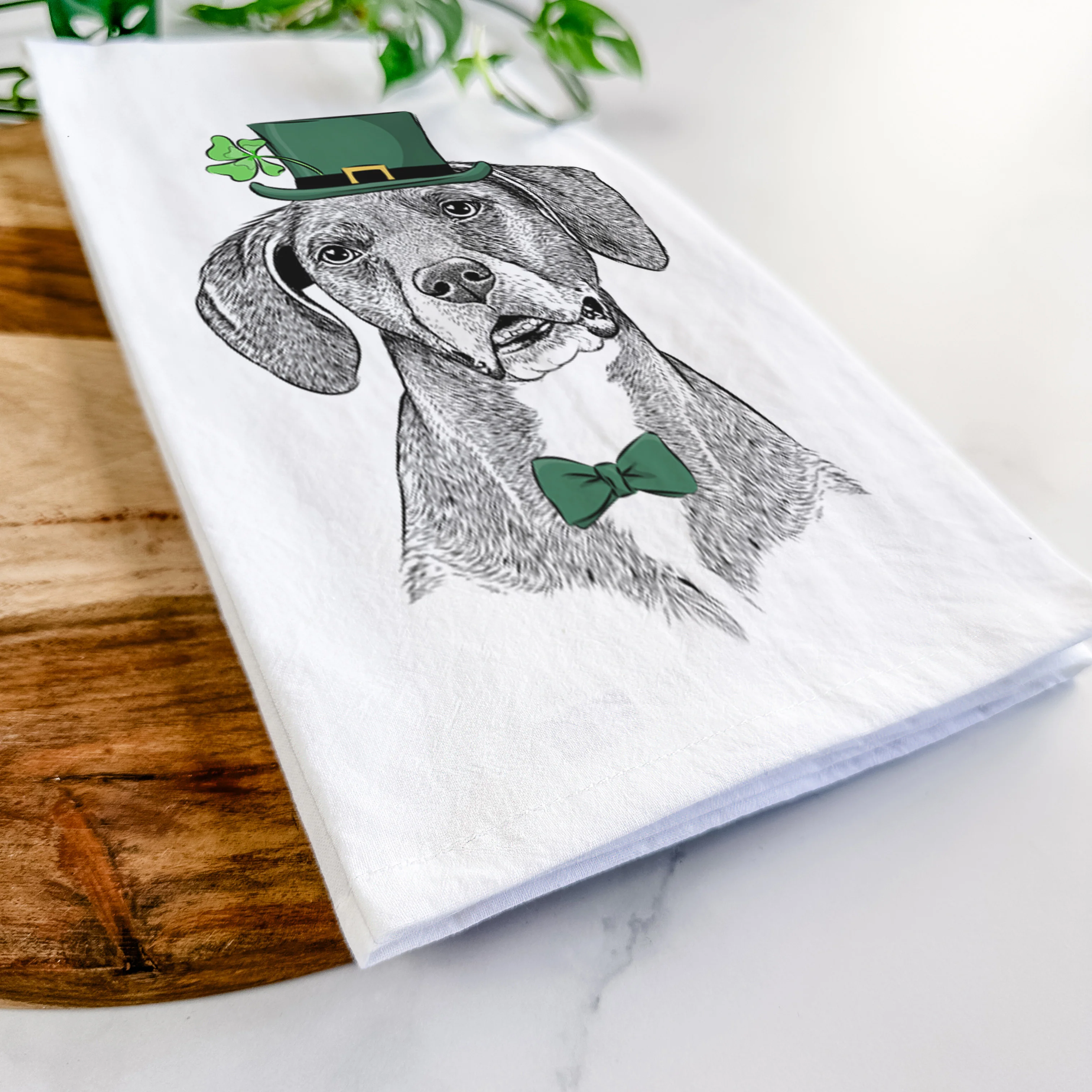 Zeena the Plott Hound Mix Tea Towel - Image 13